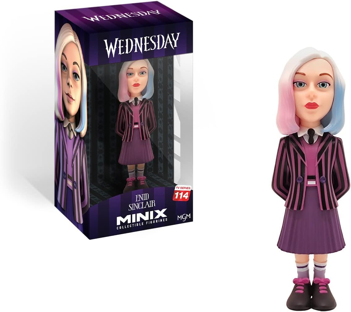 MINIX COLLECTIBLE FIGURINES Minix Wednesday Addams Number 113 Collectable Figure 12 Cm