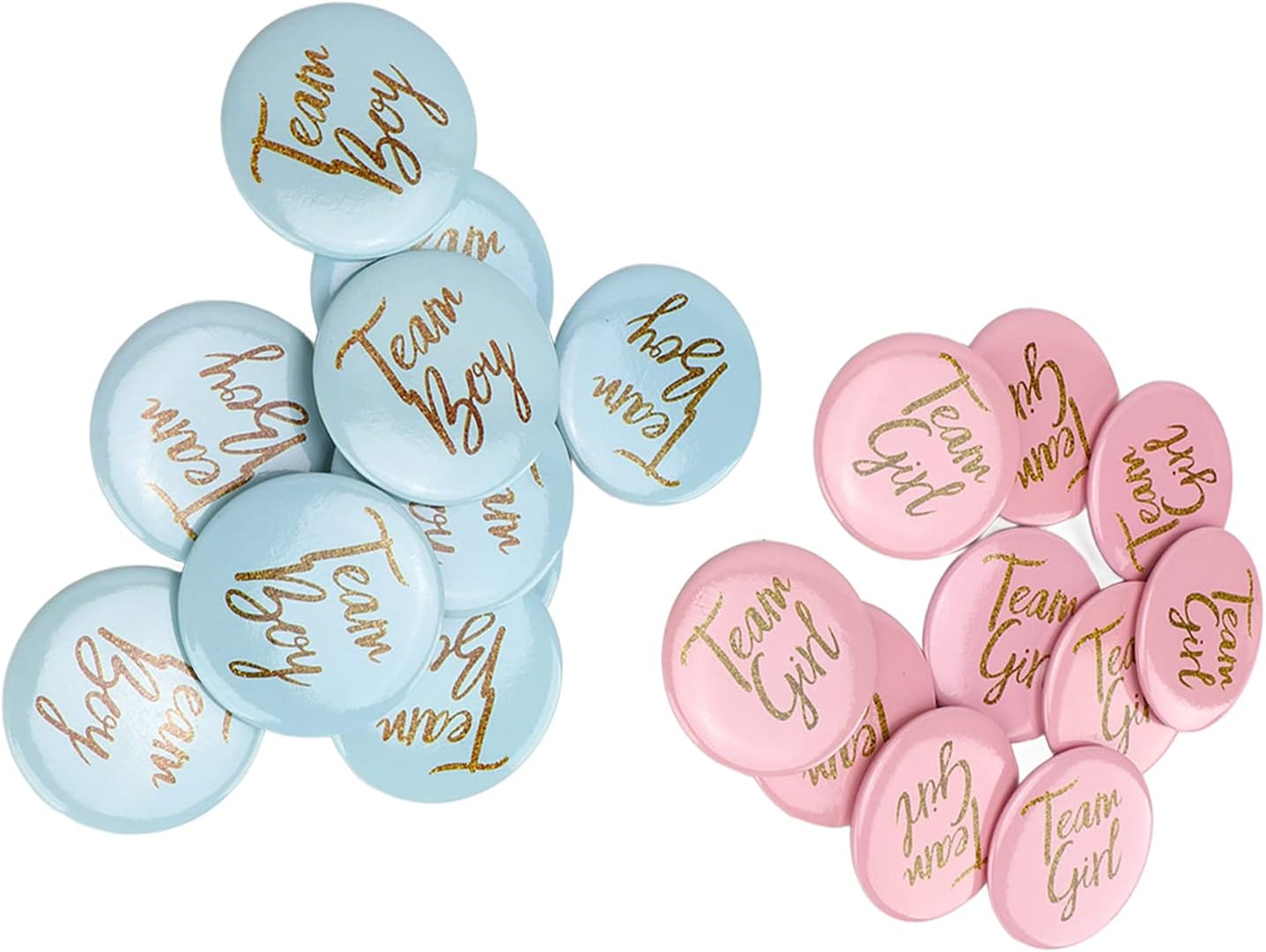 Gender Reveal Button Pin Boy Girl Button Pin English Pattern Baby Shower Decorative Attractive image number 2