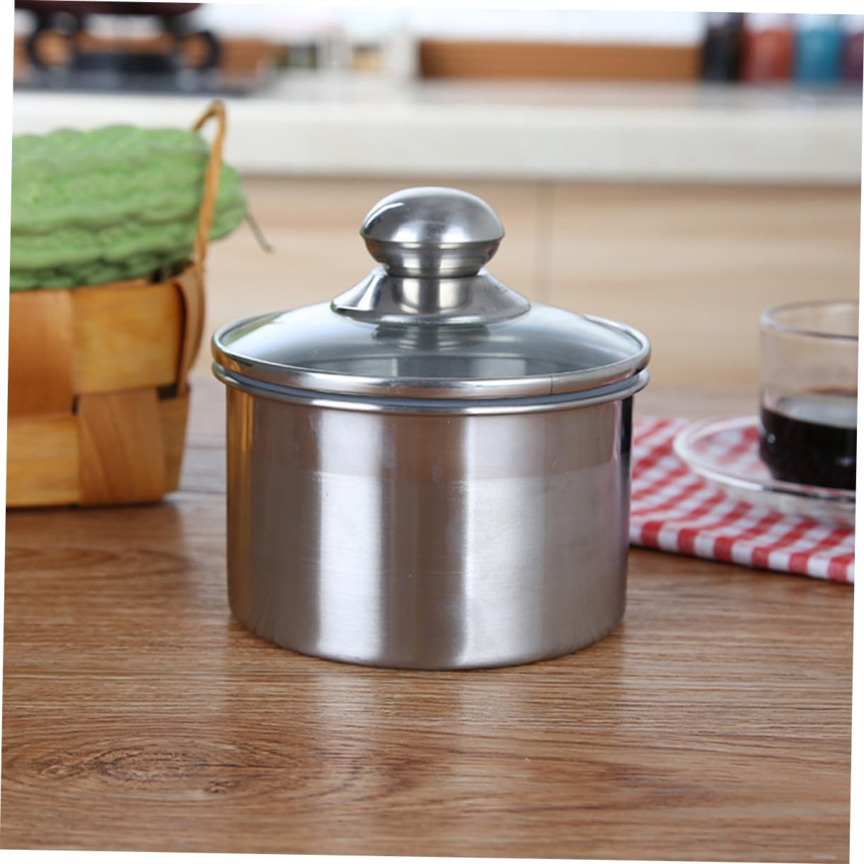 FUNOMOCYA Thickened Glass Jars Snack Containers Seal Lid Coffee Beans Storage Tank Home Travel Kitchen Tool Easy Open Lid Food Preservation Jars image number 3