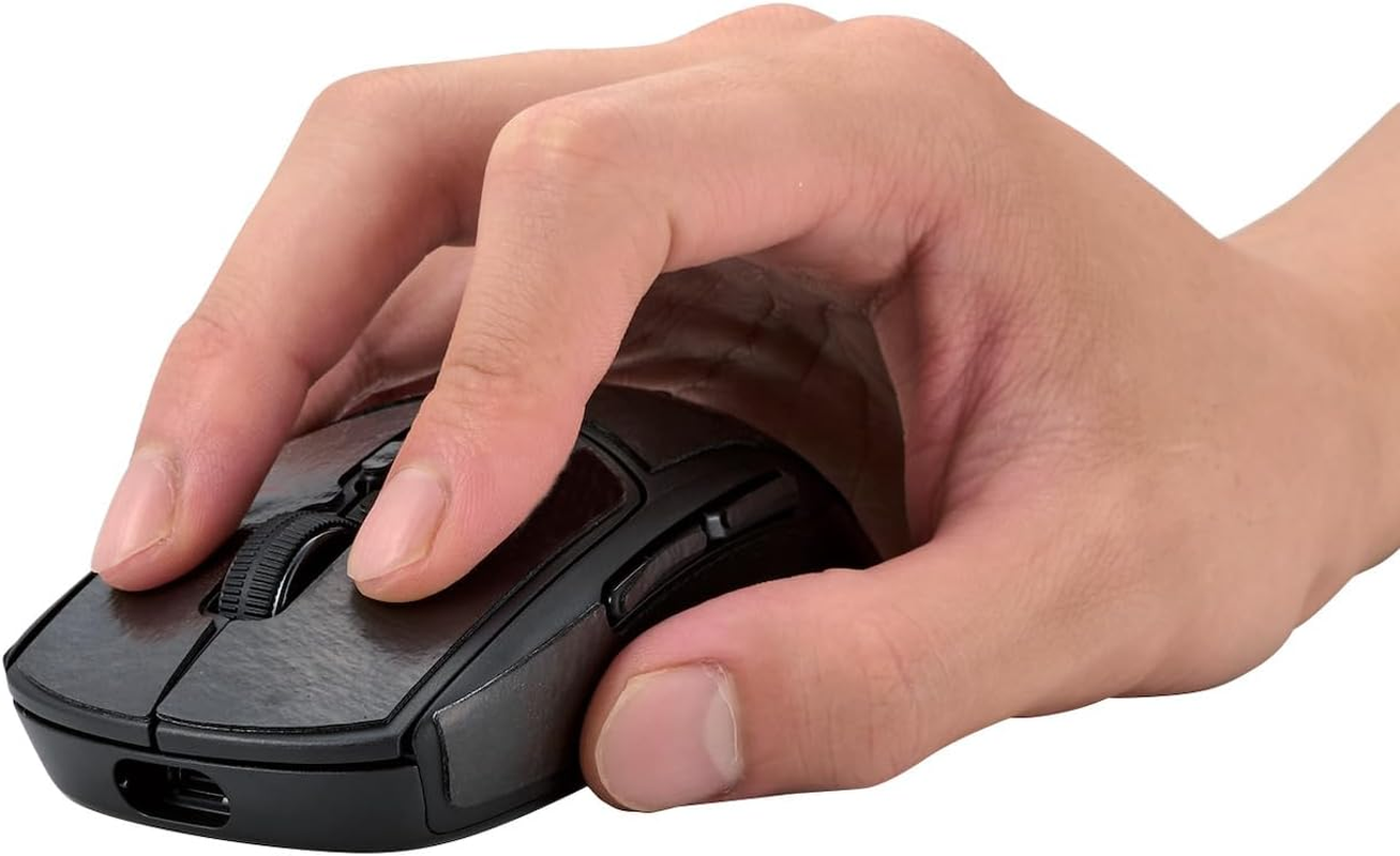 Elecom V Custom GWVG600EV510BK Mouse Grip Tape Gaming Mouse M-VM510/VM610 Anti-Slip Anti-Slip Ultra Thin Sheet 0.02 Inch (0.6 Mm) Black image number 1