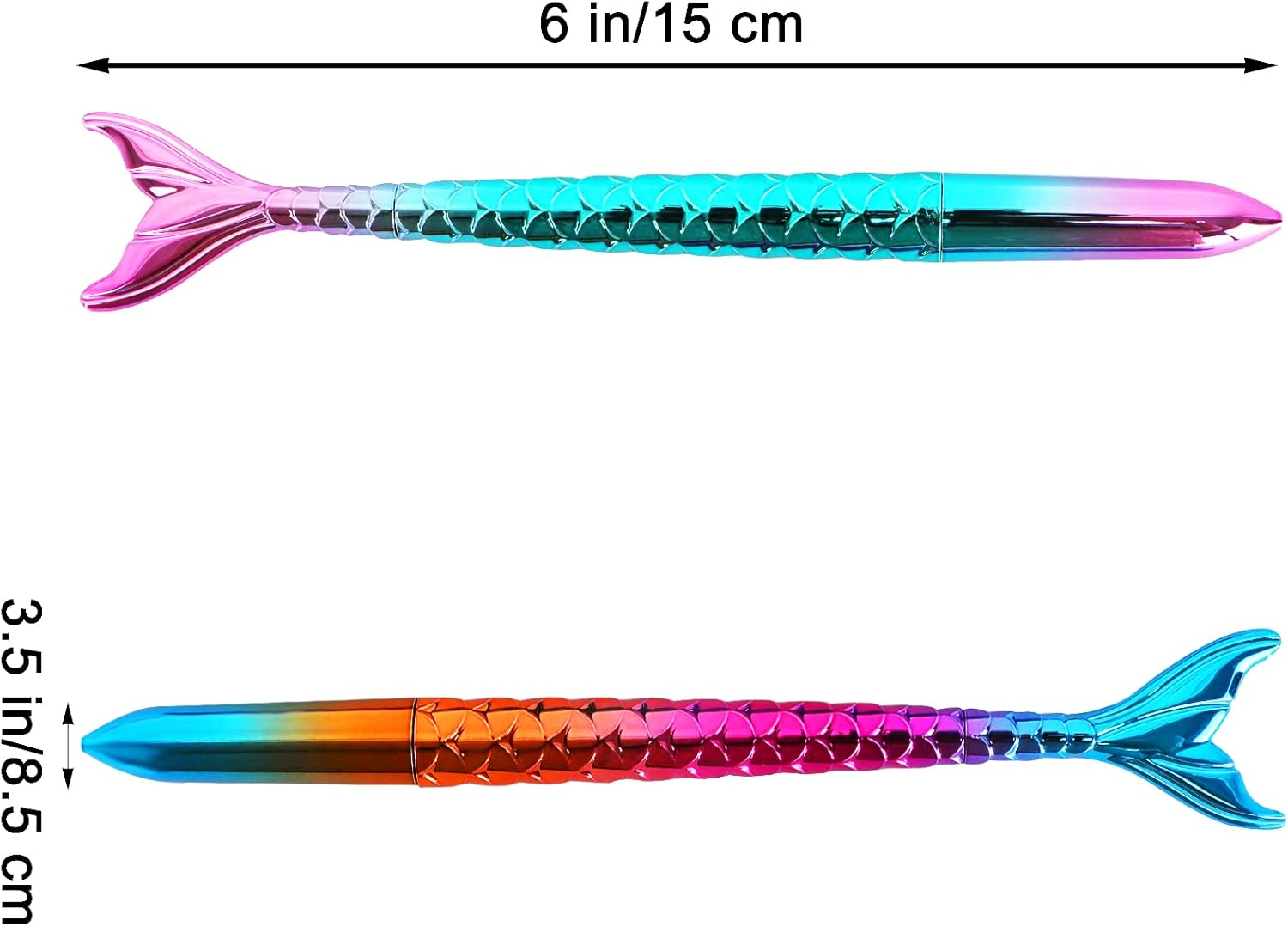 10 PCS Fish Pen, Gel Ink Pens, Rolling Ball Gel Pens Ballpoint Pens, Mermaid Shaped Pens, Fashion Cute Fish-Shaped Pen, School Office Home Party Gift Decor image number 4