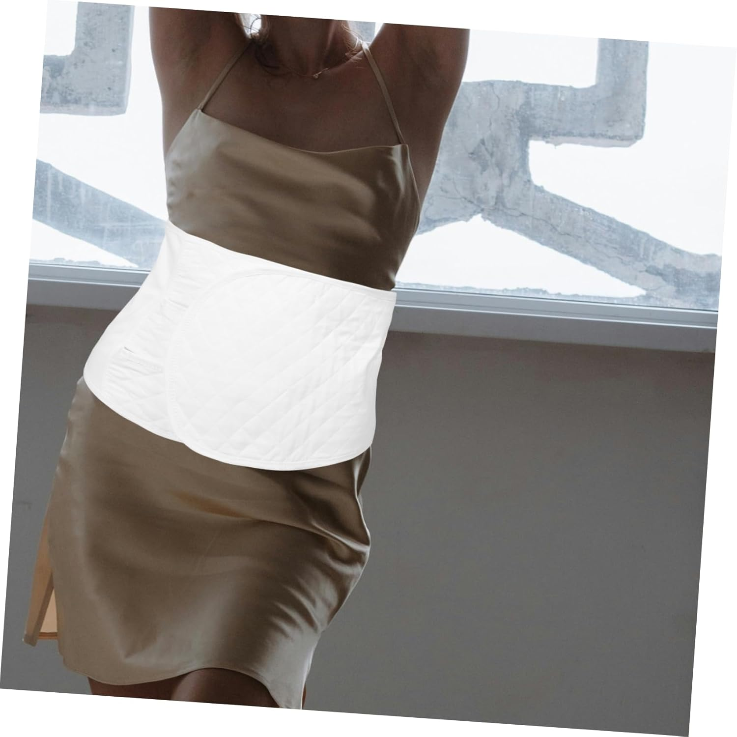 Comfortable Adjustable Maternity Support Belt Postpartum Belly Band for Waist Shaping and Abdominal Support Soft Breathable for Lumbar image number 2