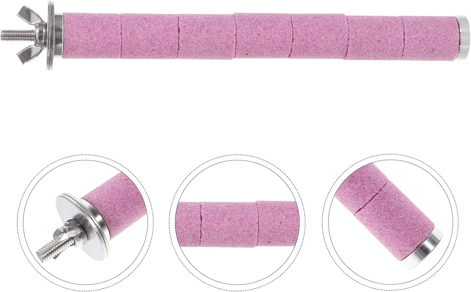 Mipcase Parrot Perch Bird Cage Stand Rope Perch Bird Foot Toys Bite-Resistant Parrot Scratching Stick image number 3