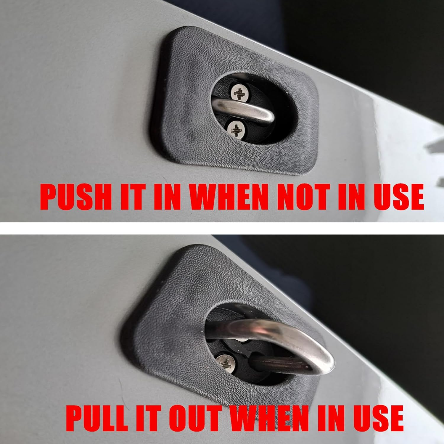 RESTBONE Retractable Truck Bed Tie down Anchors Compatible with 2015-2024 Ford F150, 2017-2024 Ford Super Duty, 2017-2024 Raptor, Automotive Exterior Accessories, 2 Pack image number 2