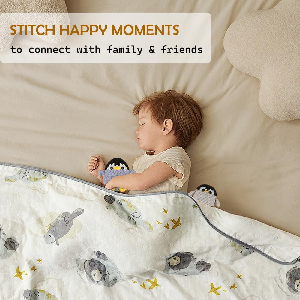 Crochet Kit for Beginners, Beginner Crochet Kit for Adults Kids, Crochet Stuffed Animal Kit, DIY Knitting Kit, Amigurumi Crochet Starter Kit