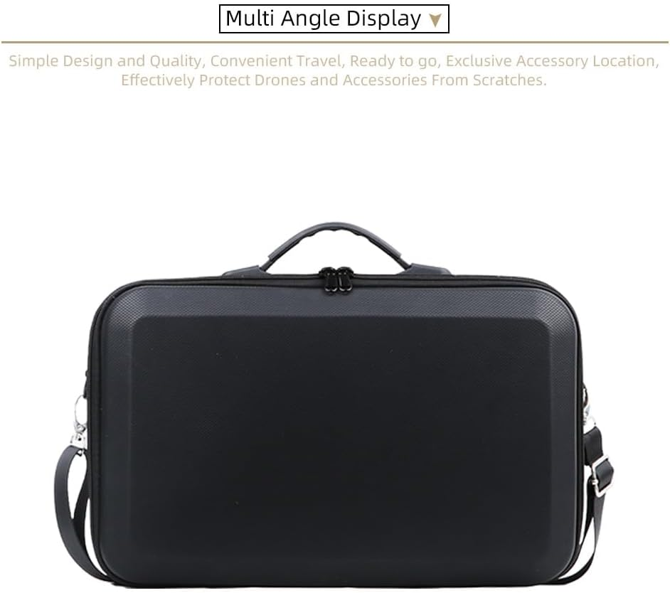 Shoulder Storage Bag Compatible with DJI NEO 2, Carrying Case with Grid Compartment, Drone Accessory Organizer (Black) image number 2