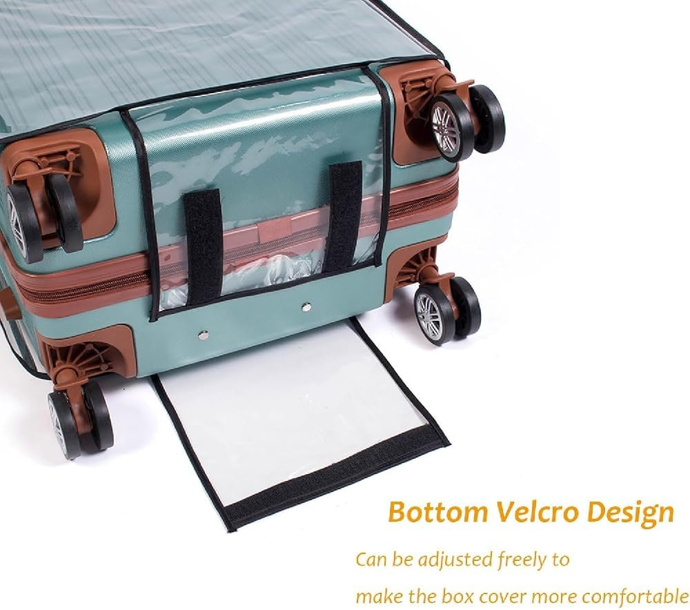 LMSNE Clear PVC Suitcase Cover Protector, Travel Luggage Cover for Wheeled Suitcase (26 Inches) image number 3
