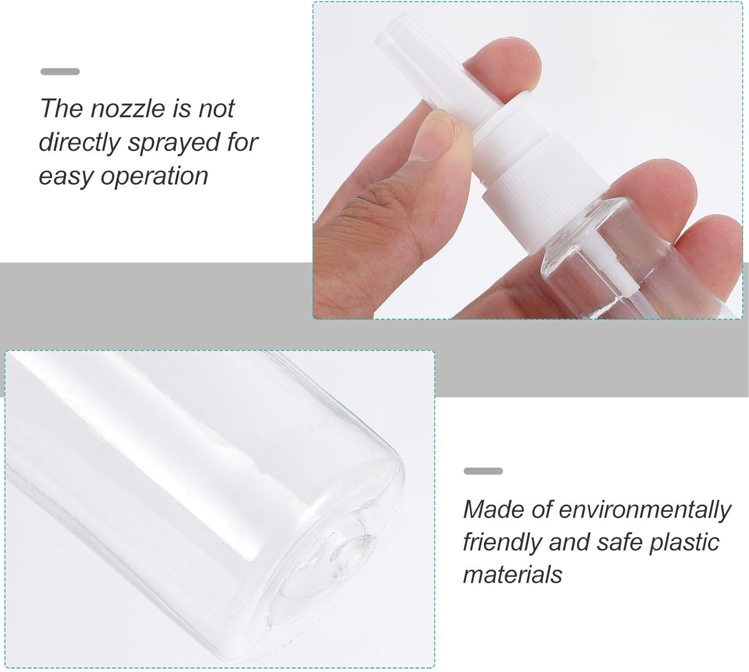 FOMIYES 2Pcs Nasal Cleaner Spray Bottle for Boy Girl Lightweight Nasal Irrigator for Blocked Nose Relief for and Use image number 3