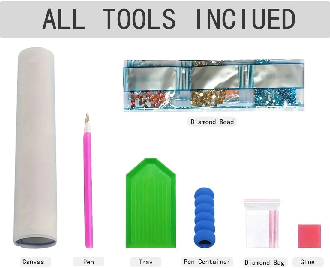 SHICERNHJ Cat Diamond Painting Kits for Adults DIY round Gem Art Animal Cute Cat Diamond Art Kits for Adults,5D Full Drill Diamond Dots Crafts Paintings Canvas for Beginners Home Decor 12X16Inch - Animal Cat-A image number 2