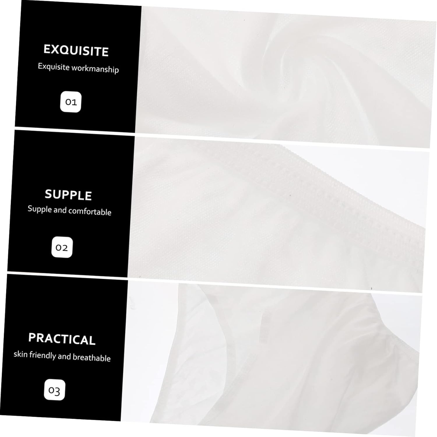 4Pcs Disposable Maternity Underwear Comfortable Breathable Pants for Pregnant Women White XXL image number 2