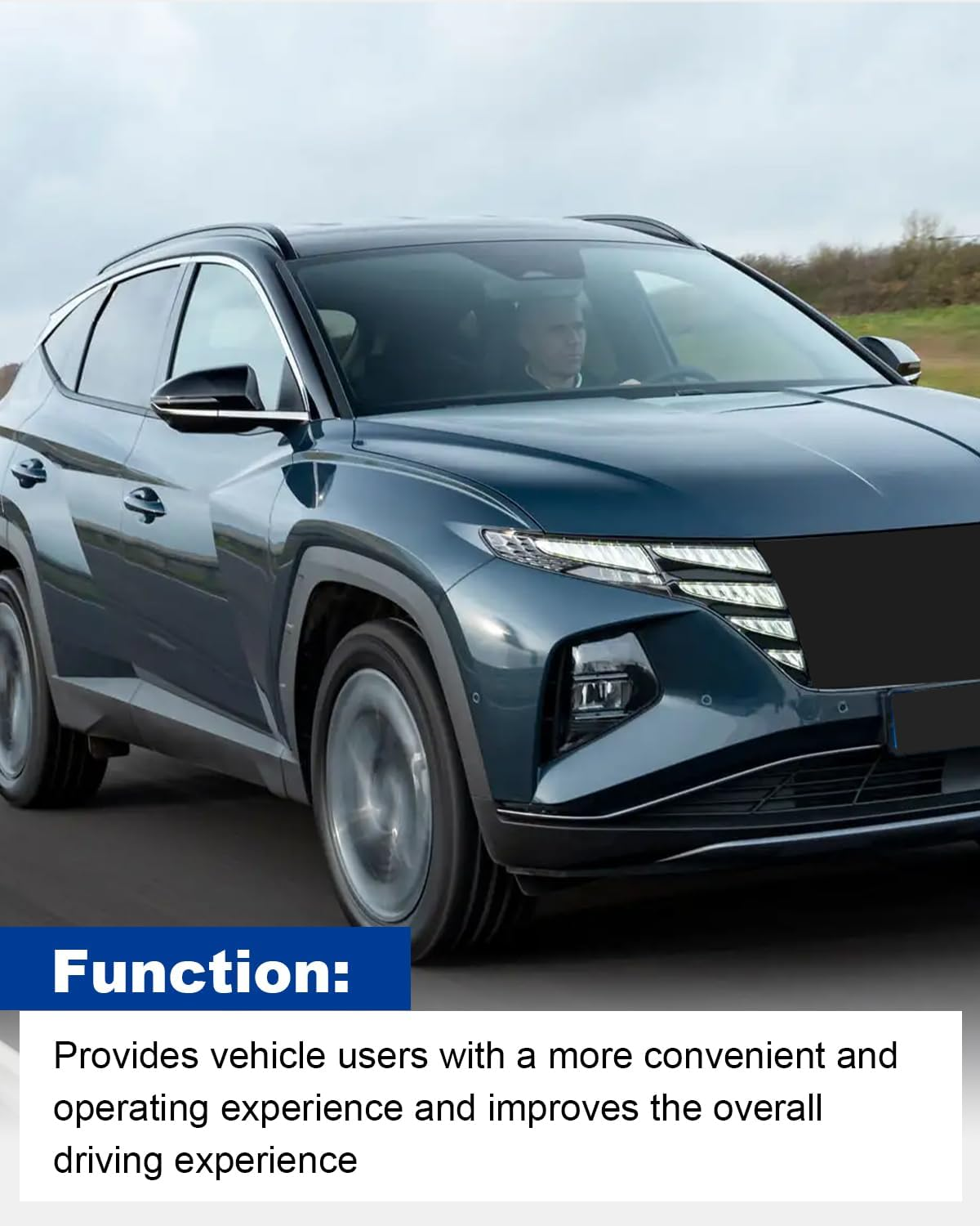 ANODZU Exterior Door Handle Buckle Induction Button Automotive Replacement Parts Fit for Hyundai Tucson 2015 2016 2017 2018 2019 2020 image number 3