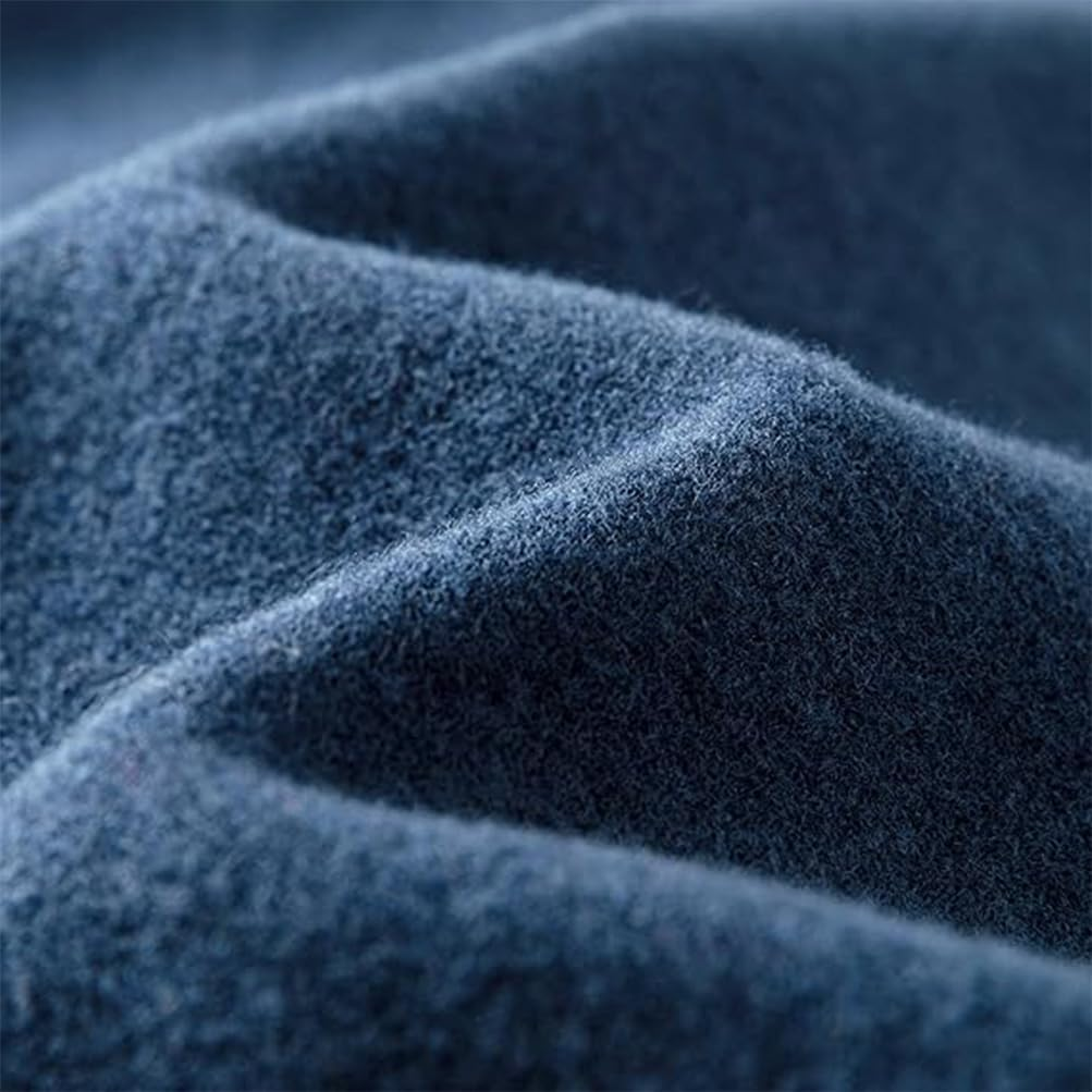 Winter Men Wool Scarf, Men'S Fall Mufflers Warm Pashmina Blue Shawls, Thick Warm, Soft Windproof Long Large Wraps 79" X 13" Suitable for Autumn Cold Weather image number 2