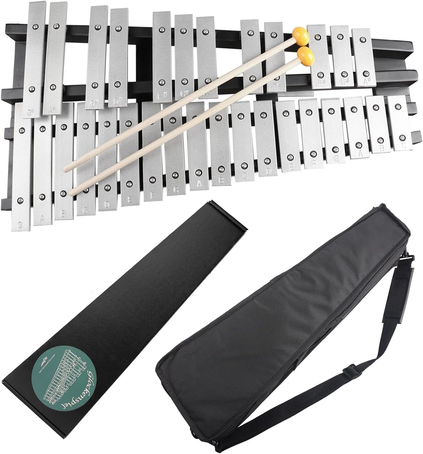 Mr.Power Foldable Glockenspiel Xylophone Vibraphone Percussion Instrument 30NOTES image number 2