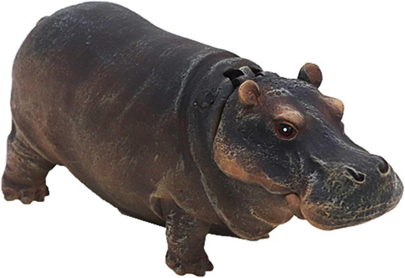 ＡＷＨＡＯ Fish Tank Bubbler Decoration, Air Bubbler, Hippo Sculpture, Resin Aquarium Ornament for Turtle Tank image number 2