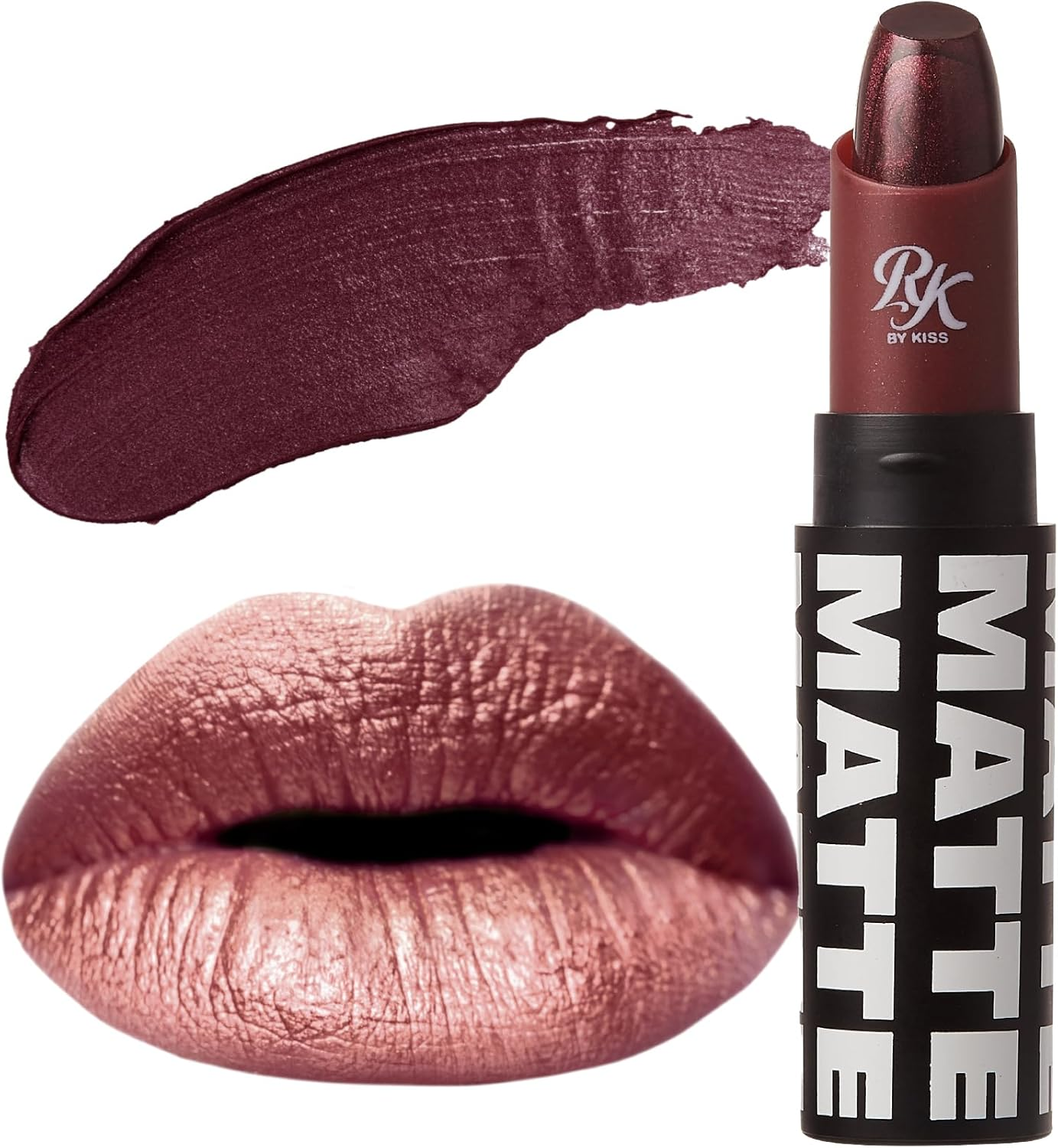 Ruby Kisses Matte Lipstick, 0.12 Ounce (GOLD)
