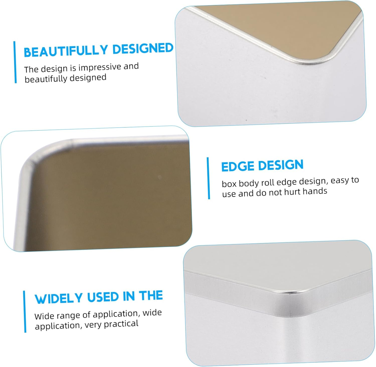 GRIRIW 5Pcs Tinplate Storage Can Home Tea-Leaf Jar Tea Container Home Supply Tin