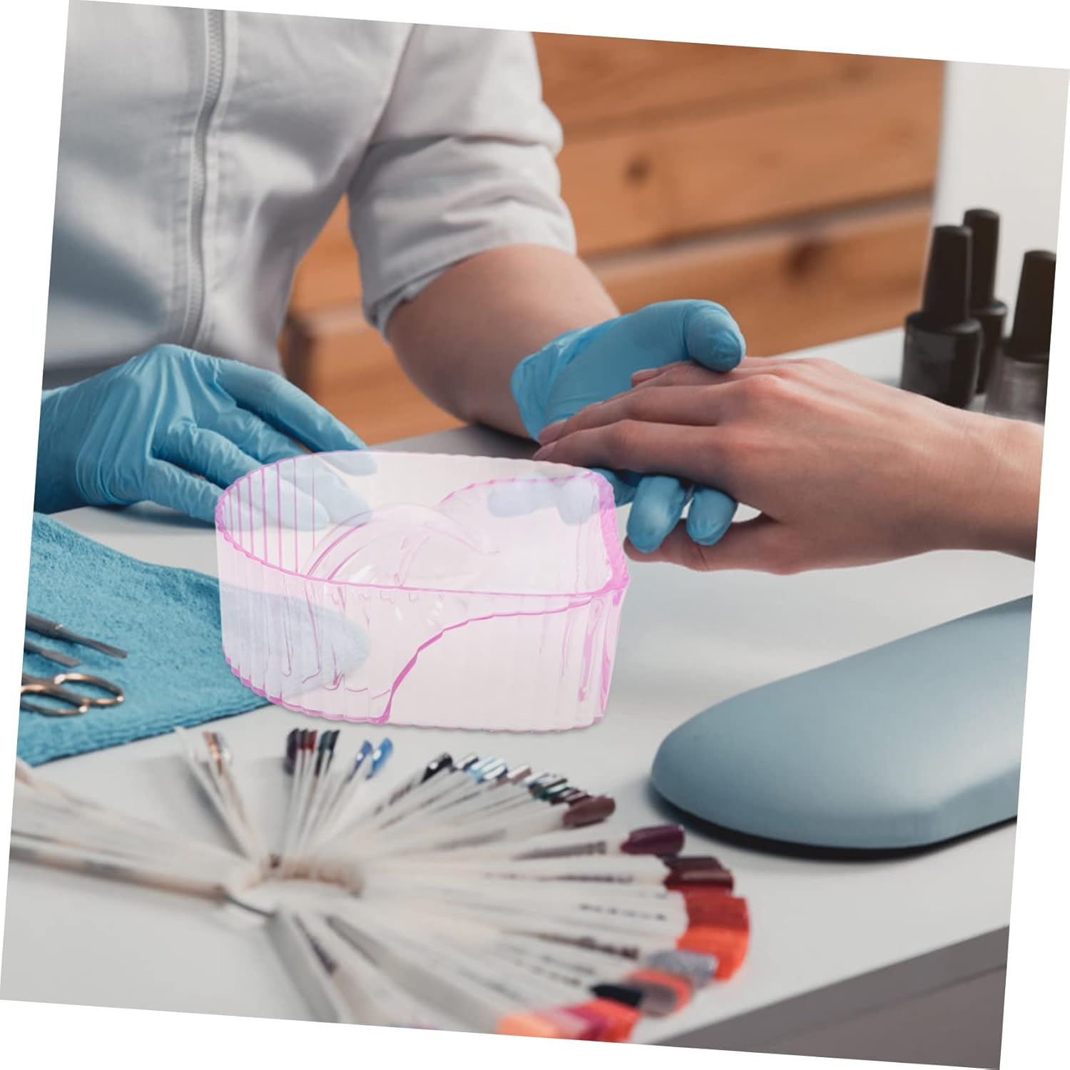 WOONEKY Nail Soaking Bowl Manicure Bowl for Finger Hand Nails Acrylic Salon Home Use image number 6