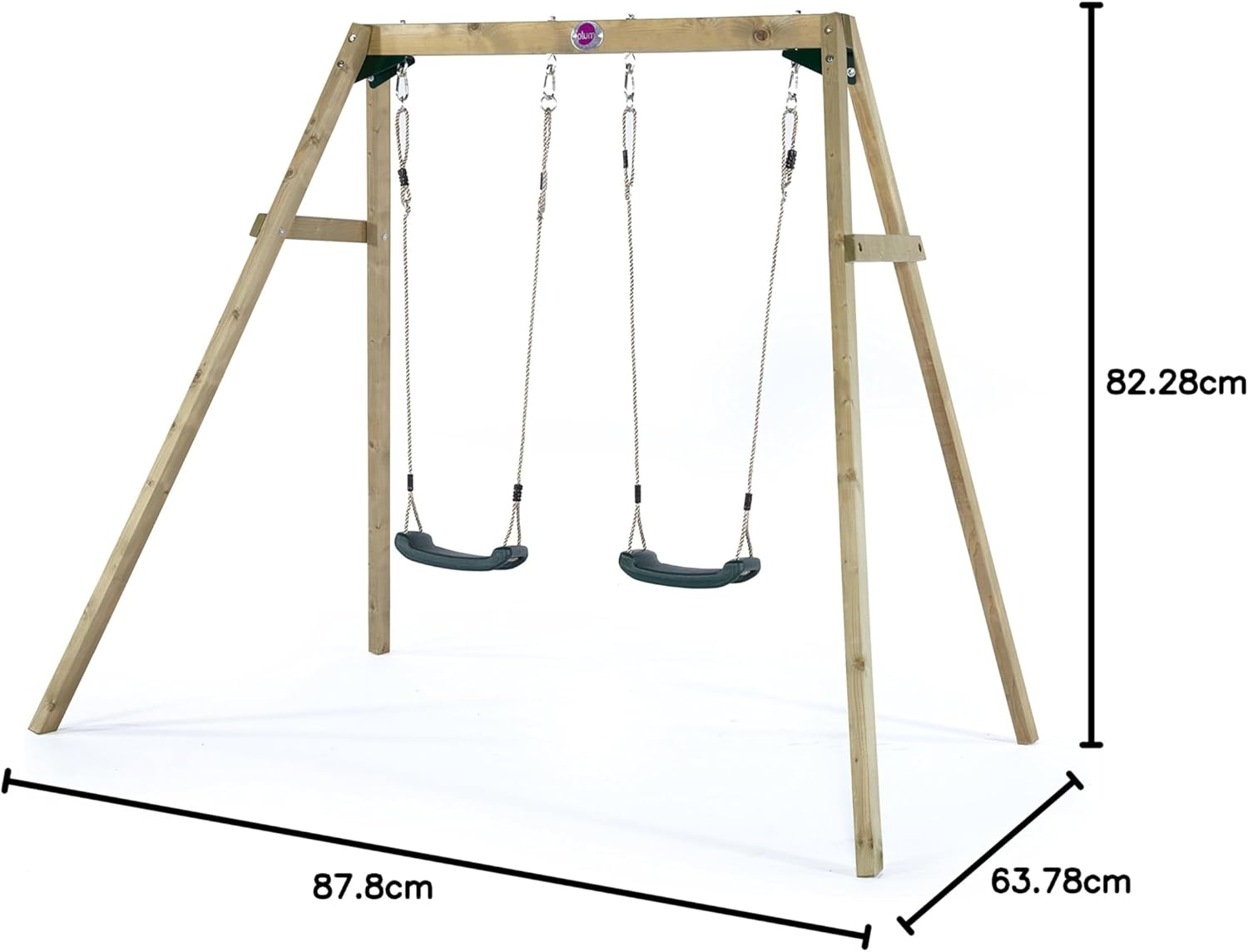 Plum Play Wooden Double Swing Set