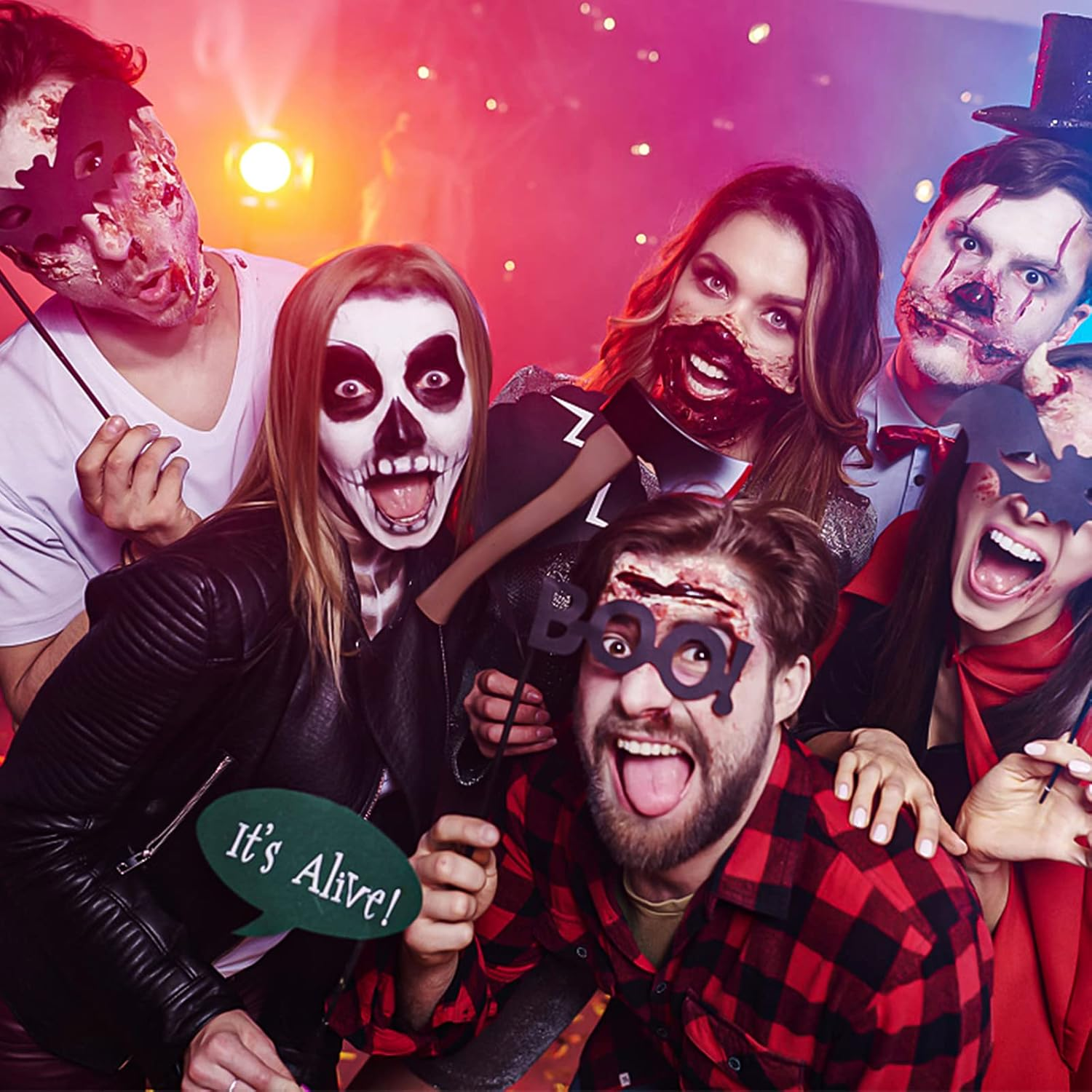 MOEMOE BABY Face Painting Kit Face Paint Body Professional Face Body Painting Kit Water Based Face Painting Makeup Safe for Kids & Adults - White+Light Green image number 2