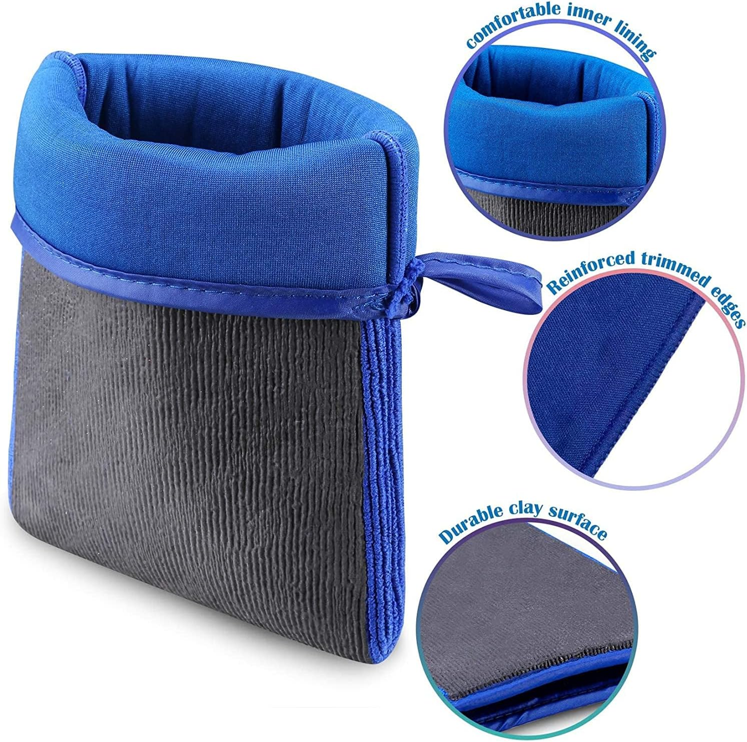 1 PC Chenille Microfiber Premium Scratch-Free Wash Mitt & 1 PC Chamois Cloth Ultimate Towel for Fast Drying of Your Car or Truck Scratch and Lint Free Shine image number 2