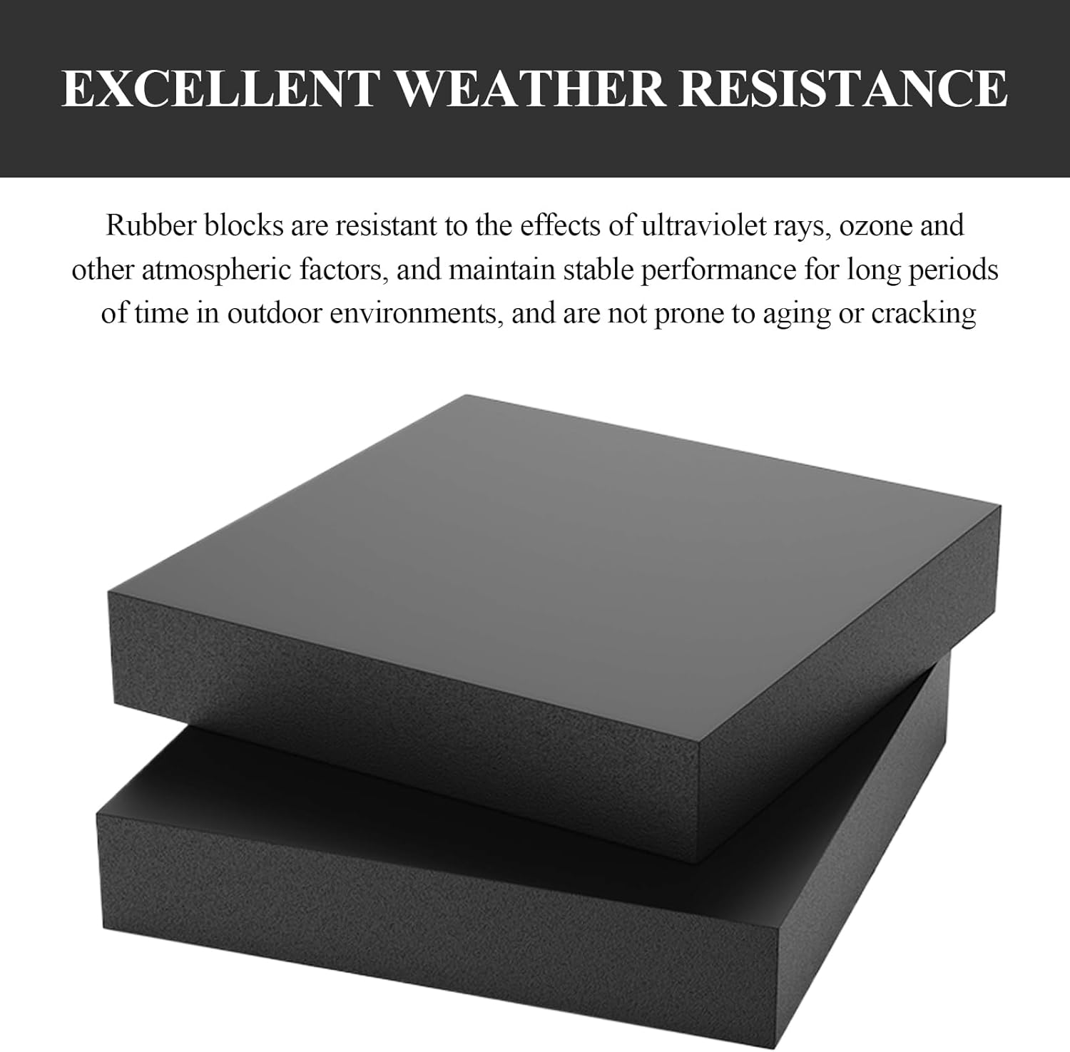 8 Pcs Rubber Blocks 60&times;60&times;2Mm-60&times;60&times;8Mm, Industrial Rubber Pads Suitable for Buildings and Homes,60&times;60&times;5Mm image number 6