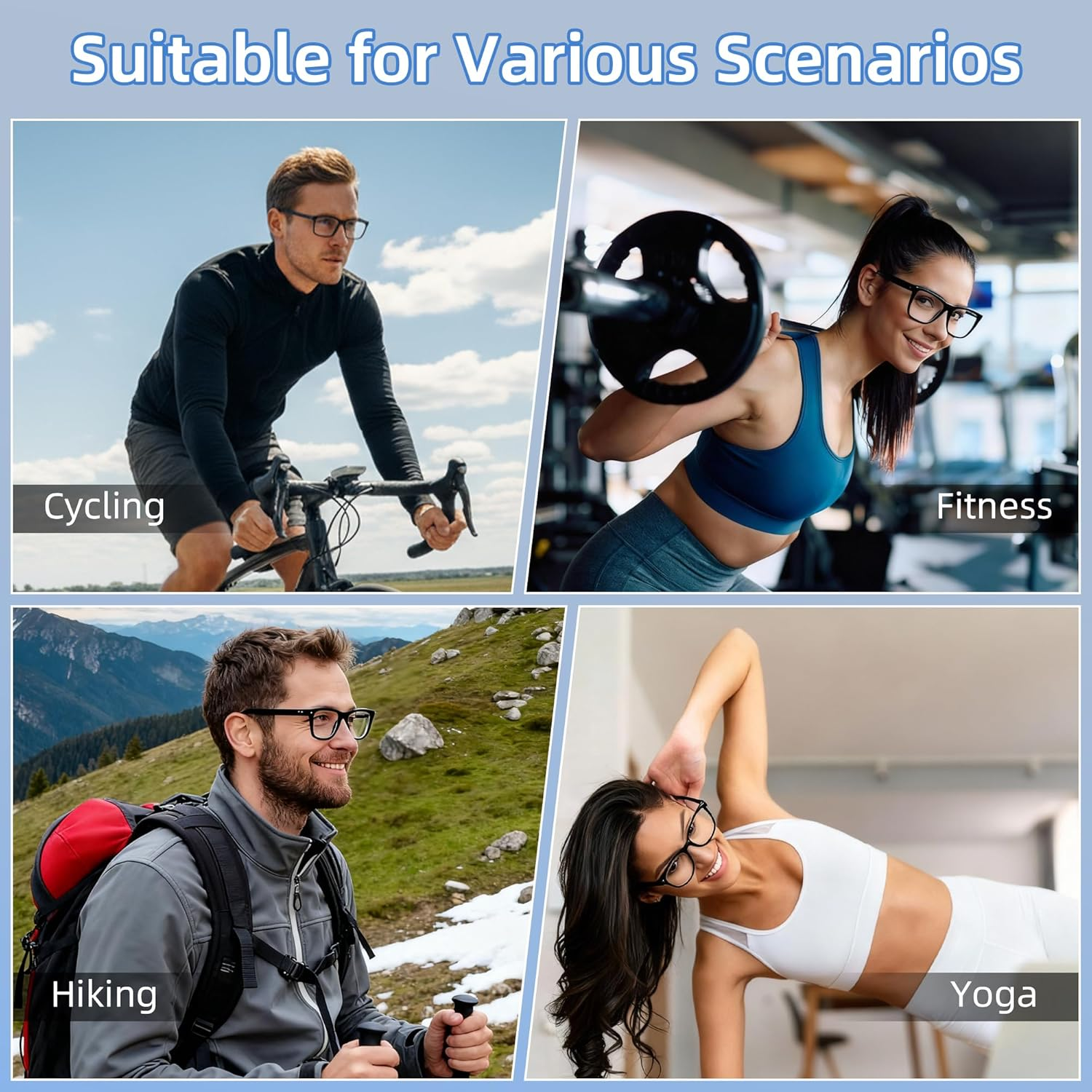 Rcstyle Hibloks Eyeglass Ear Grip for Ray-Ban Meta Wayfarer/Skyler/Headliner Gen 2 Smart Glasses Accessories (2 Pairs) image number 3