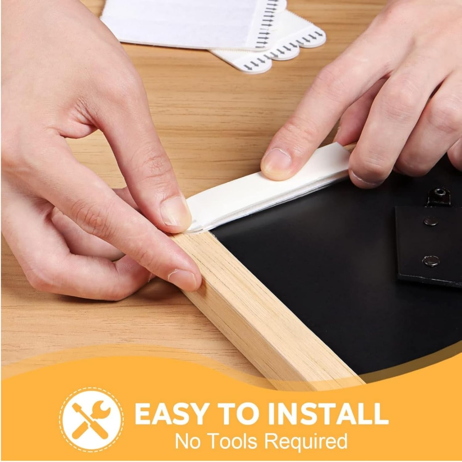 Suntvenxau Picture Hanging Strips Heavy Duty 16 Pairs (32 Strips), Damage Free Removable Wall Tape, Double-Sided Hook Loop Adhesive Mounting Tapes for Decorations, 16X70Mm image number 2