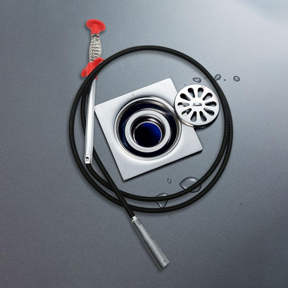 Drain Clog Remover Clogged Drains Opener Bendable Drain Cleaning Tool Drain Hair Removal Tool for Kitchen Bathroom Sewer