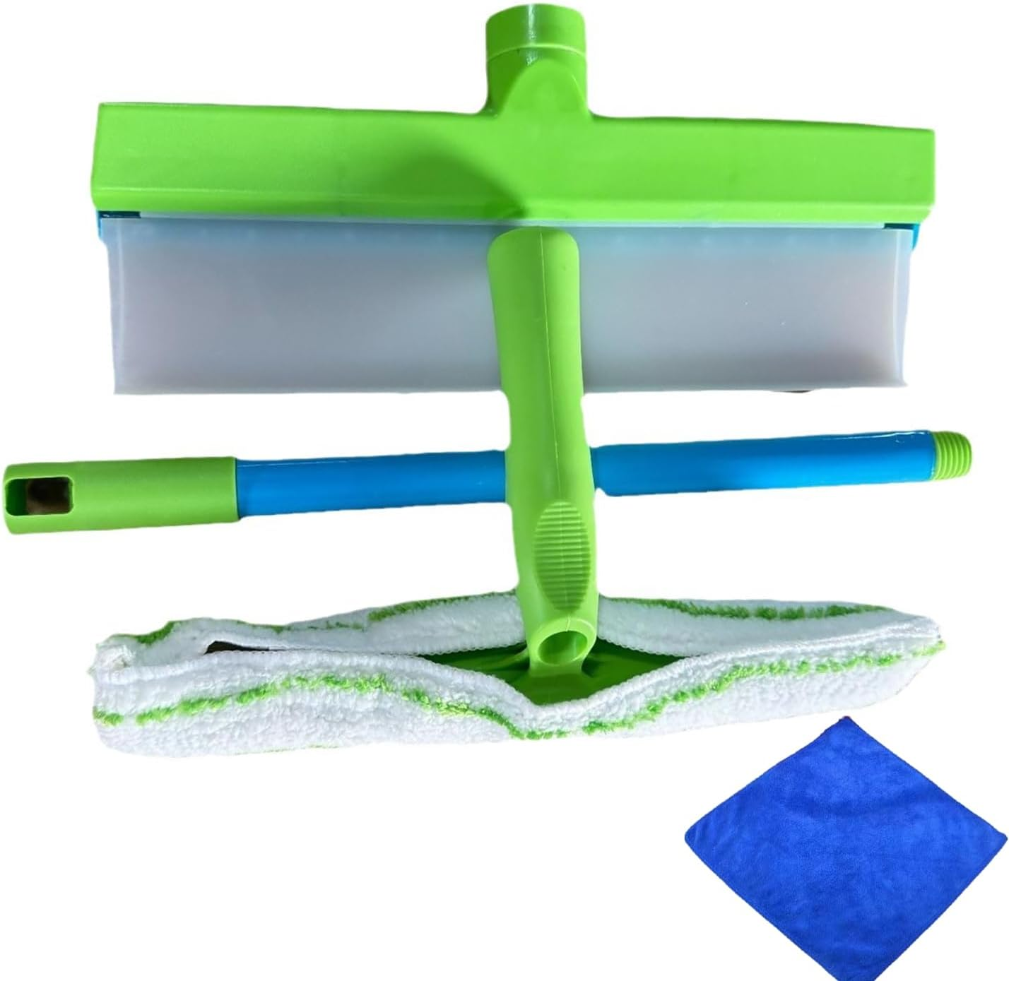 Window Cleaning Kit Squeegee Silicone Window Squeegee Kit 3 in 1 Window Cleaning Scraper for Shower Glass Mirror Door Car Effective Glass Cleaning Tool image number 4