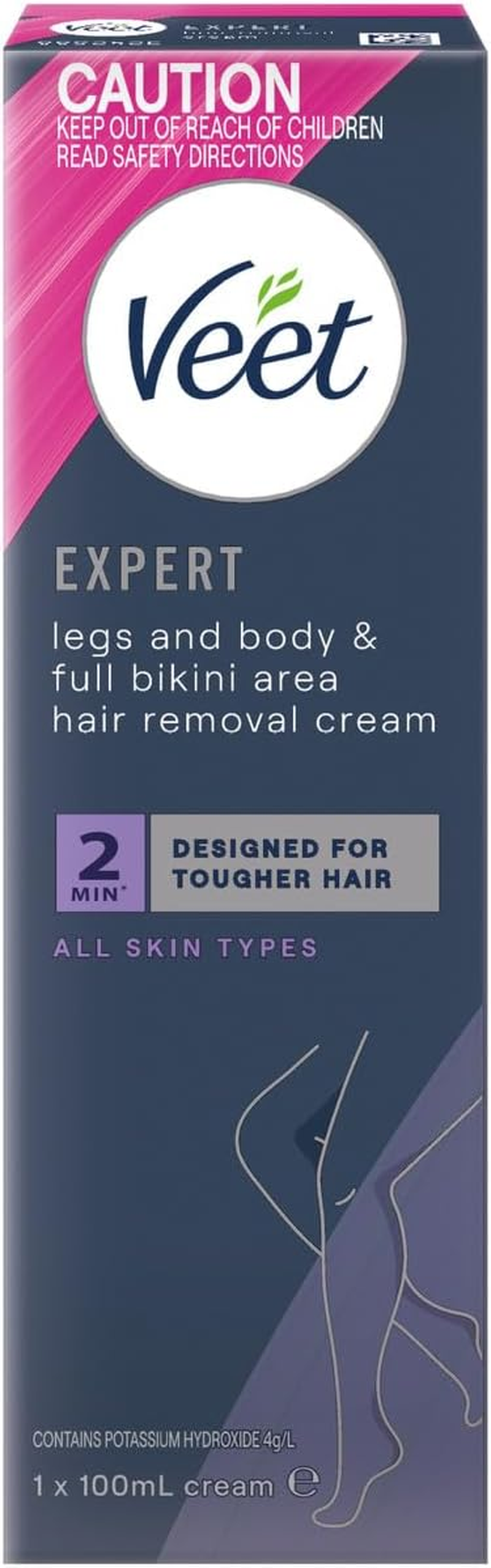 Veet Expert Hair Removal Cream for All Skin Types, 100 Ml image number 3