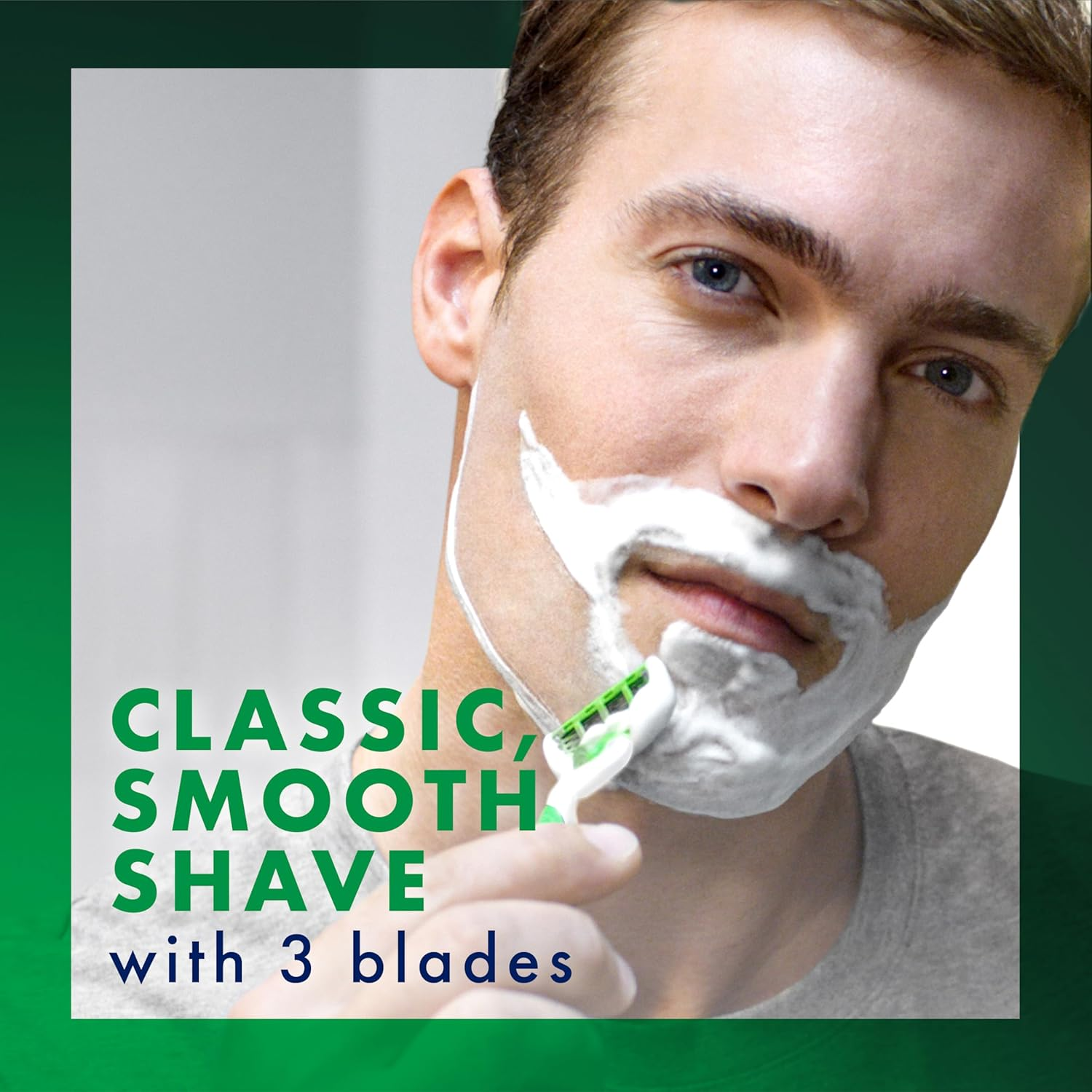 Gillette Mach3 Turbo Sensitive Men'S Razor Blade Refill Cartridges, Pack of 8 image number 4