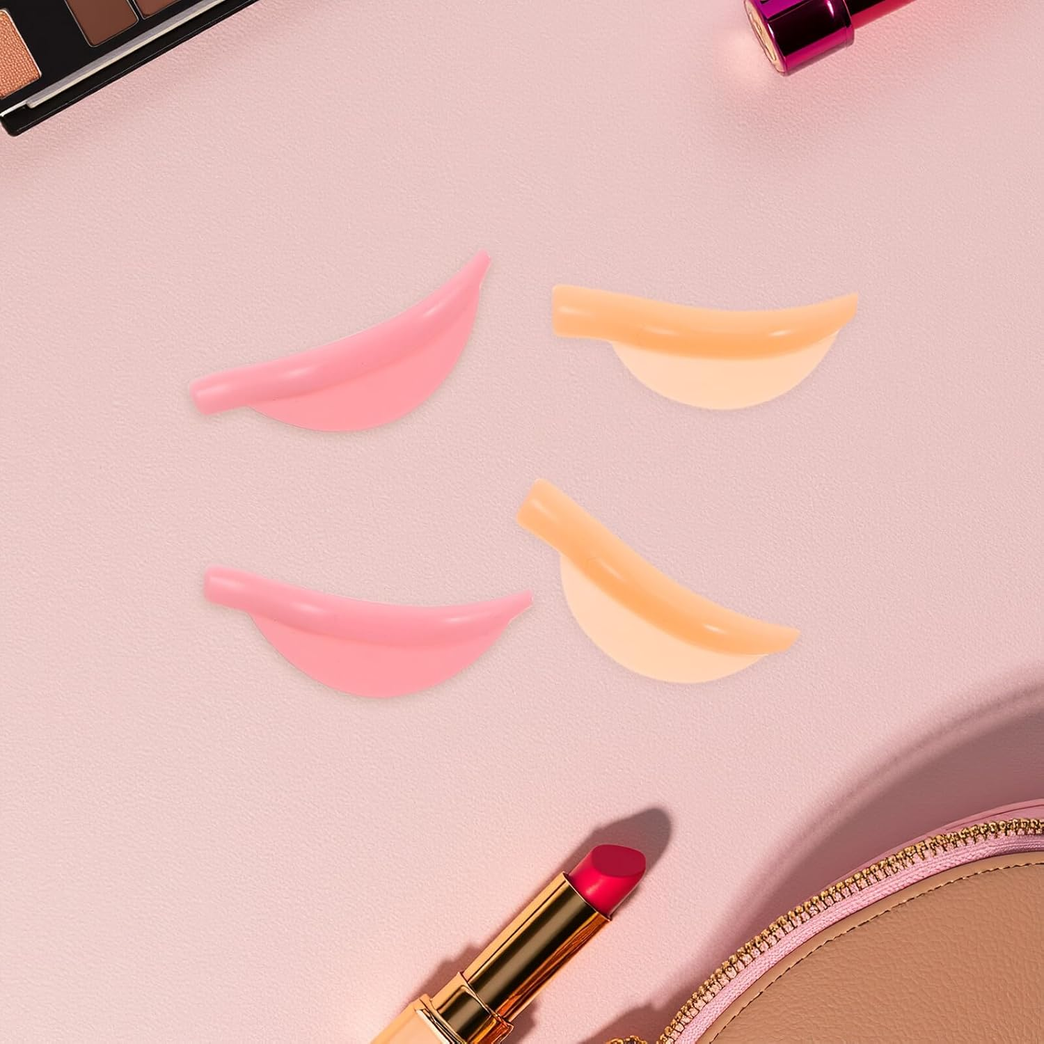 20Pcs Silicone Eyelash Lift Pads for Different Lash Lengths Reusable Soft Lash Curl Shields for Gentle Eye Use for Natural Curling and Lifting image number 2