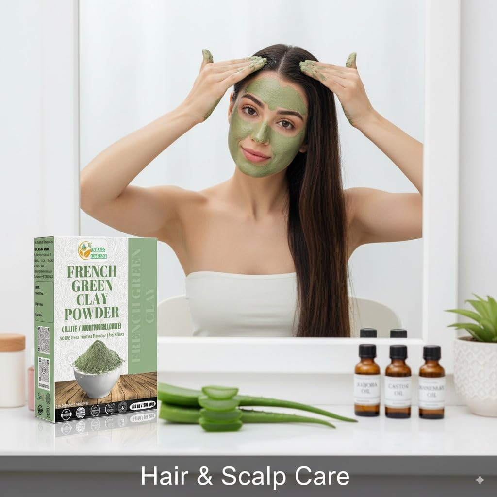 Herbs Botanica French Clay Powder 150G &ndash; Pure, Natural Cosmetic Grade Powder for DIY Face Masks, Skincare, Haircare & Soap Making image number 1