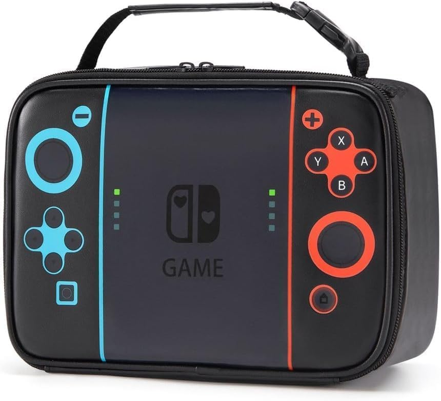 Kids Lunch Box,Boy Insulated Lunch Bag Game Lunch Box Leather Waterproof Thermal Cooler Bag School Daycare Lunch Boxes for Boys Girls Kids Toddlers Teen image number 4