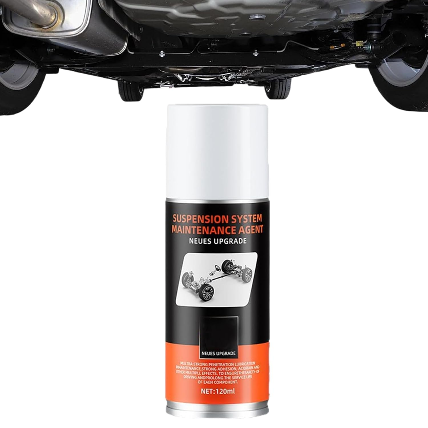 Chassis Grease - 120ML Drivetrain Maintenance Lube | Suspension System Bushing Lubricant Spray,For Suspension System Trailer Transmission Shock Absorber Bushing image number 1