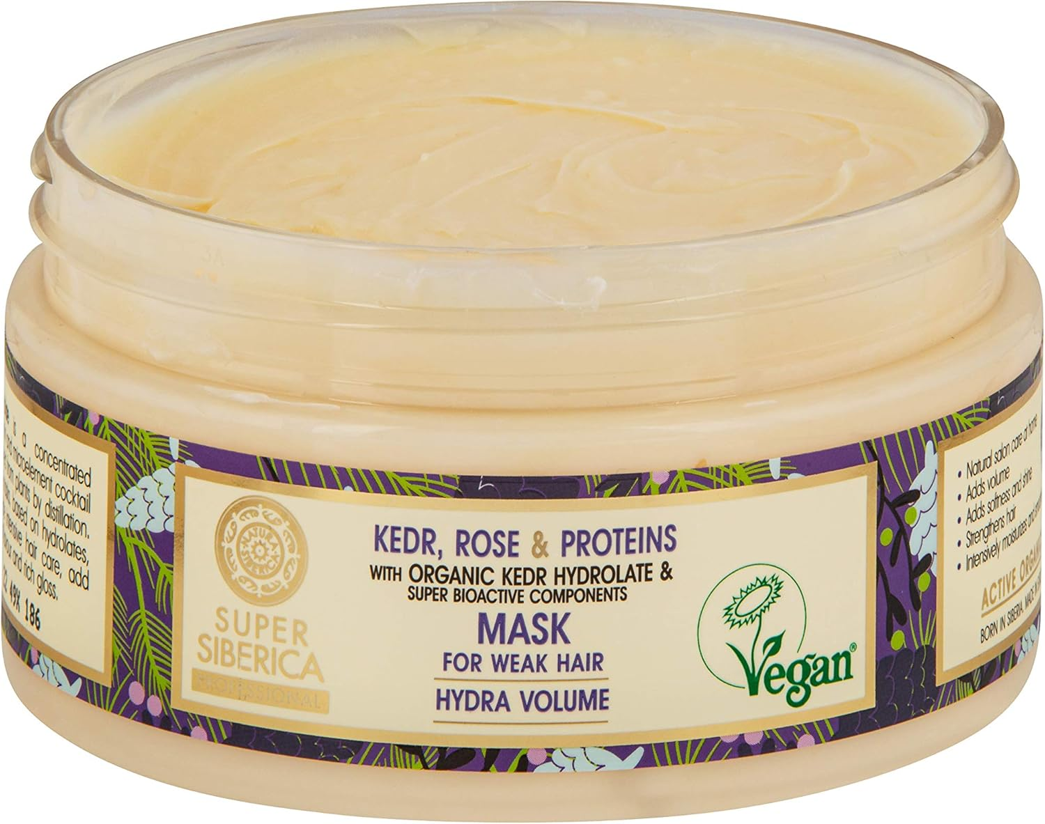 Natura Siberica Super Kedr, Rose & Proteins. Mask for Weak Hair, 300 Ml image number 2