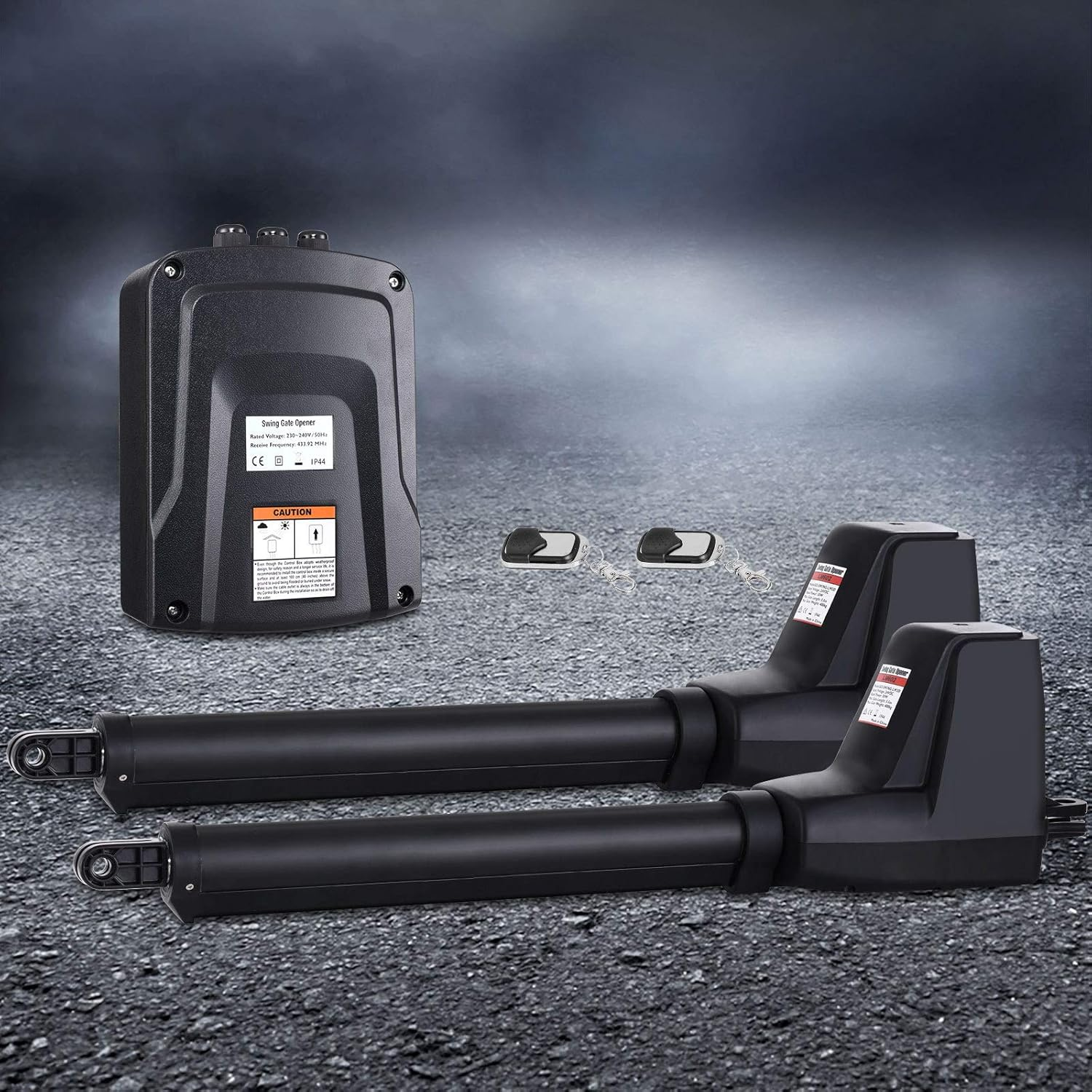 Automatic Electric Gate Opener Double Swing Remote Control Kit