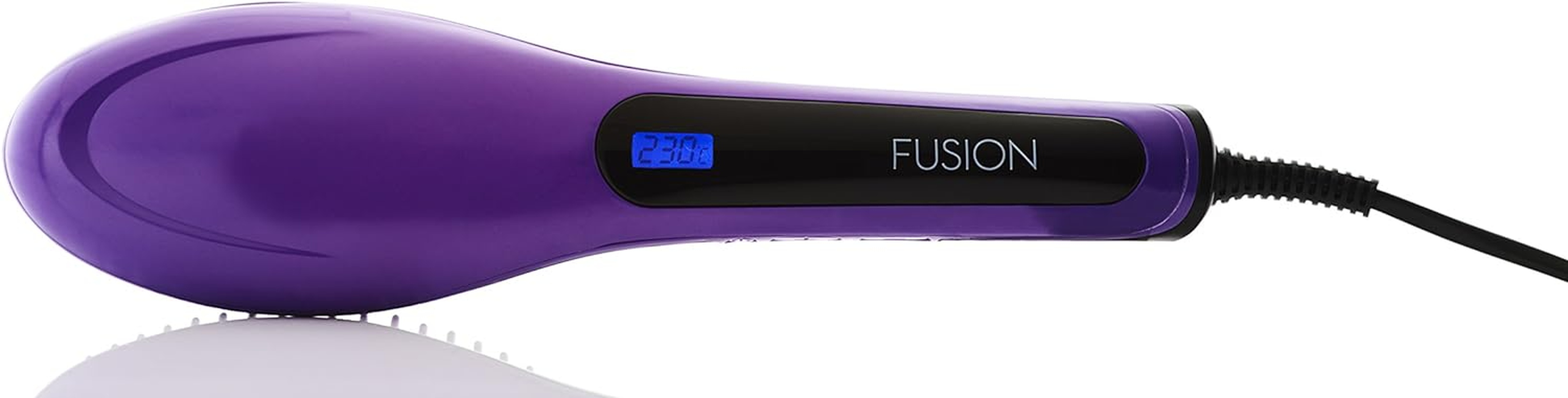 Fusion Ceramic Hair Straightening Brush in Purple image number 2