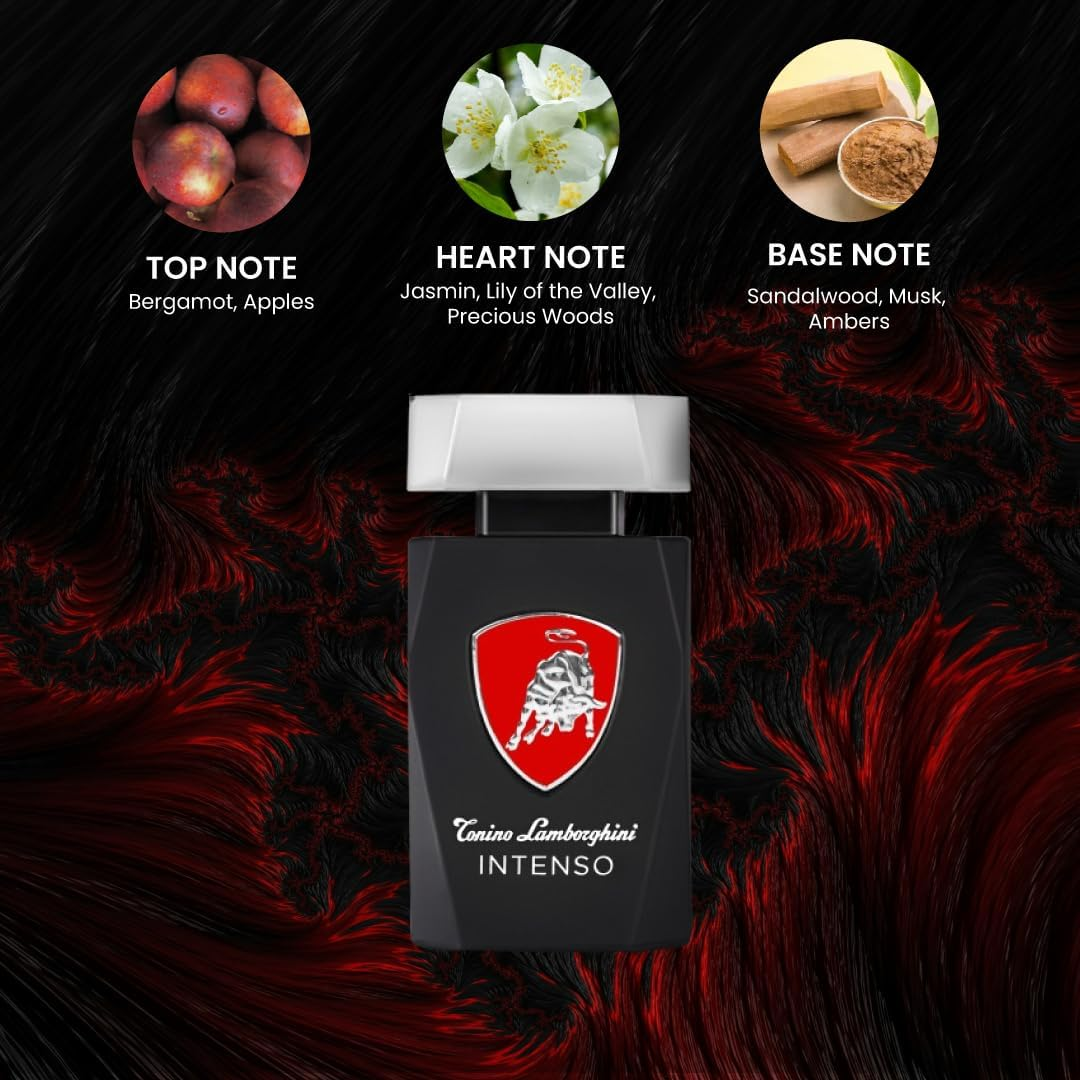 Lamborghini Intenso Eau De Toilette Spray for Men 125 Ml image number 4