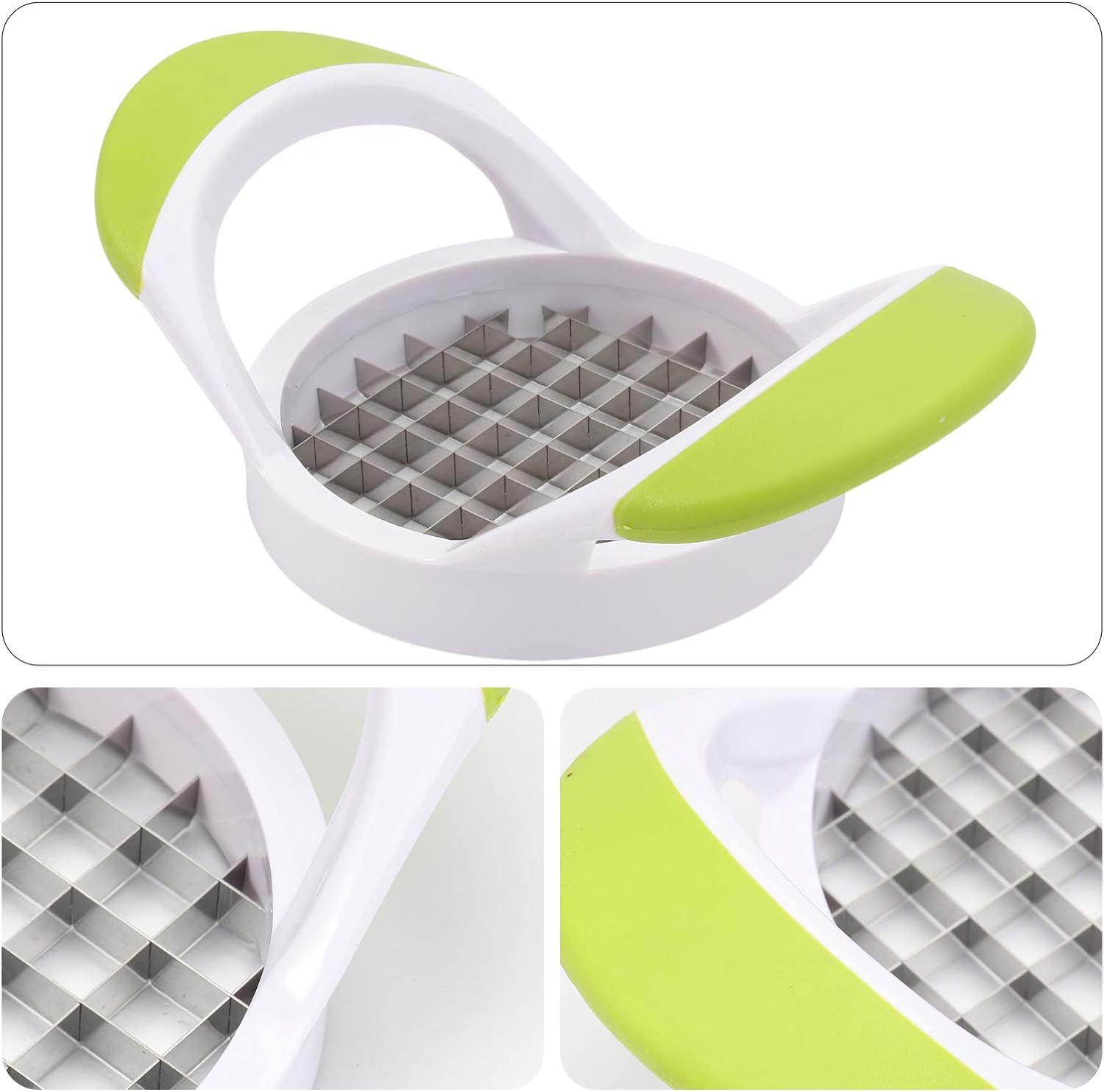 Operitacx Potato Slicer Kitchen Tool 7X4.16In Manual Potato Cutter for Fries and Vegetables Double-Sided Cutting Device Home Use image number 2