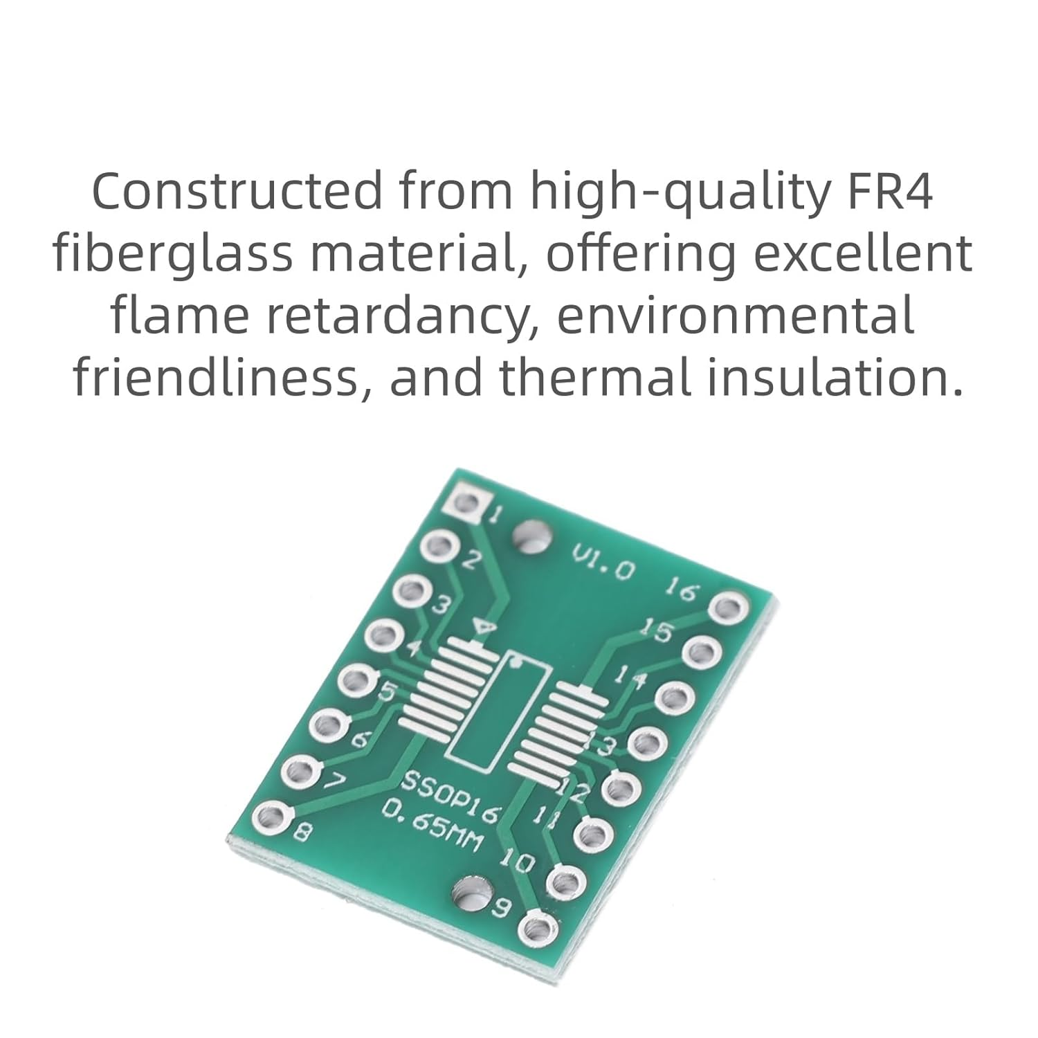 30 Pcs (SOP8/SOP16/TSSOP20) to DIP Adapter Board Set 0.65/1.27Mm Dual-Sided Converter for Breadboard/Veroboard/Perfboard/Pcb Circuit Boards image number 3