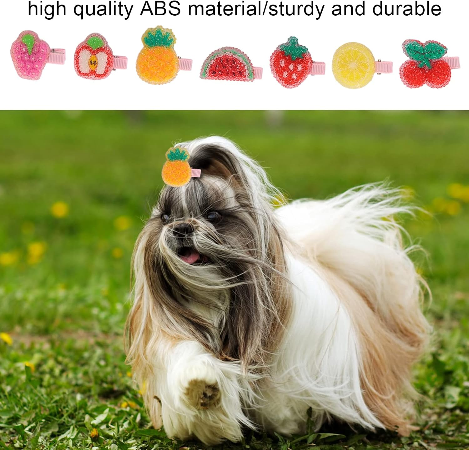14Pcs Pet Hair Clips, Cute Colorful Beautiful Dog Hairpin, Mini Pet Hairpin Pet Hair Barrettes Hair Accessories Pet Grooming Headdress for Pet Dogs Cats Puppy Rabbits image number 4