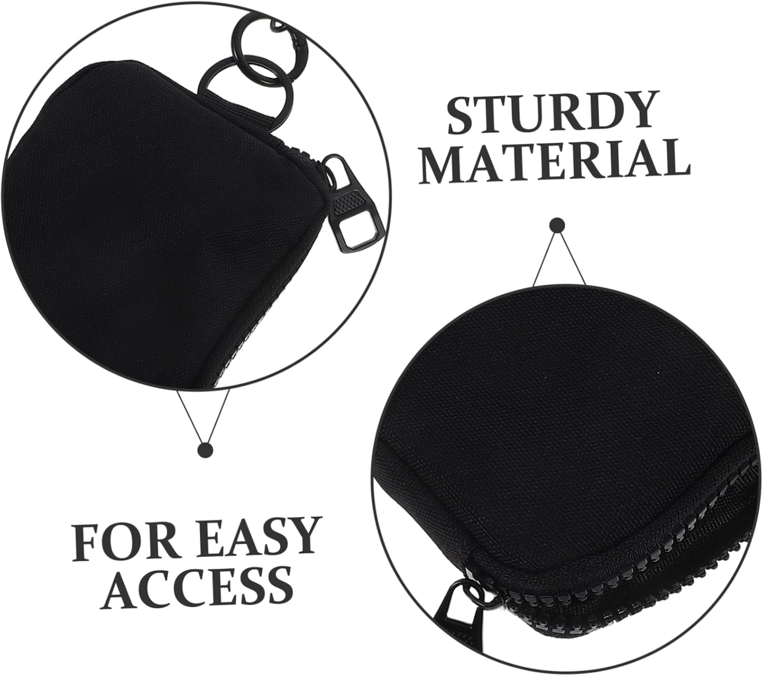 JECOMPRIS Outdoor Leisure Lanyard Bag Multi Functional Hanging Pocket for Travel Sports Activities Holds Keys Earphones Credit Cards Coins image number 2