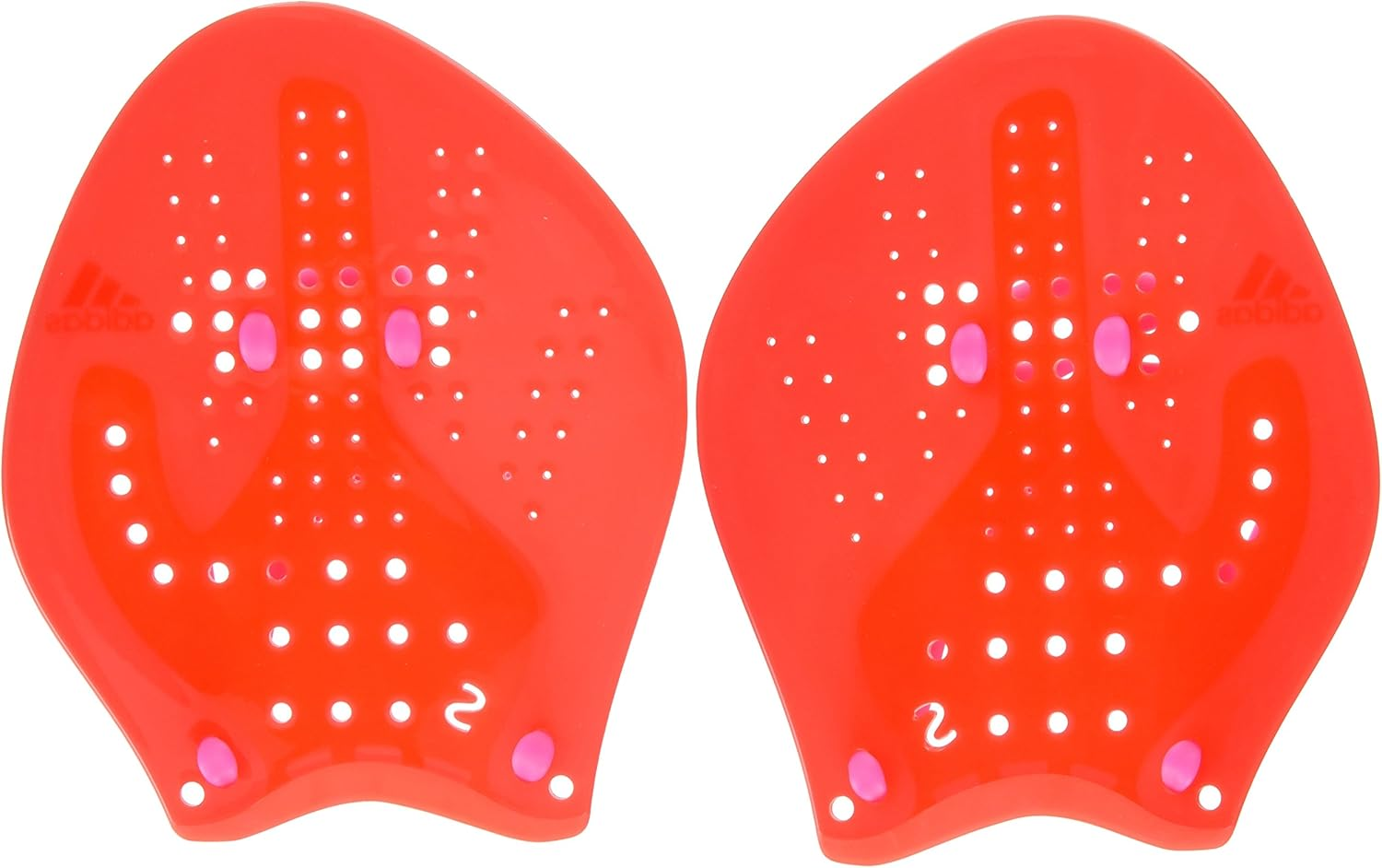 Adidas AZ7963 Training Hand Paddle, Red/Solar Pink, Small image number 1