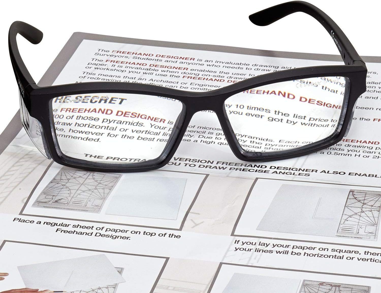 Voltx 'VISION' Safety Readers, Full Lens Magnified Reading Safety Glasses - anti Fog Coated, 1.0 to +3.0 Dioptre Options. image number 4