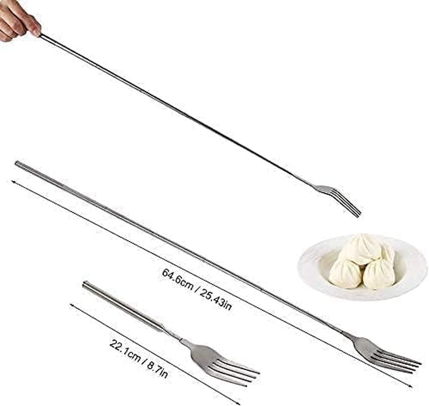 Stainless Steel Extendable Forks - BBQ & Dinner Forks, Extends to 25 Inch image number 3