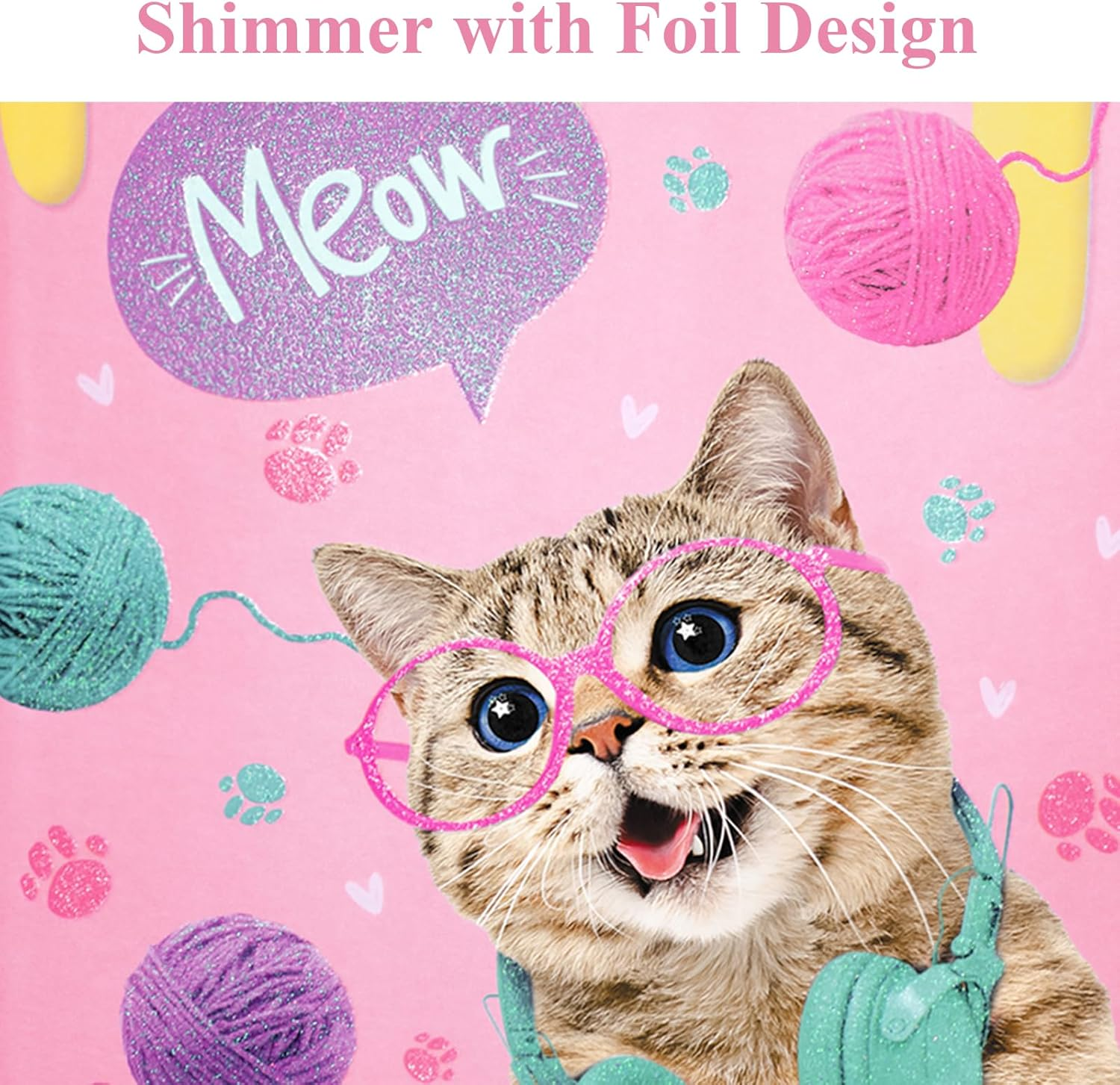 Notebooks for Kids with Pen, 19X13.5Cm Journal for Girls 192 Lined Pages Hardcover Small Diary for Kids Teenage Women Writing Note Taking Gift (Cat) image number 3