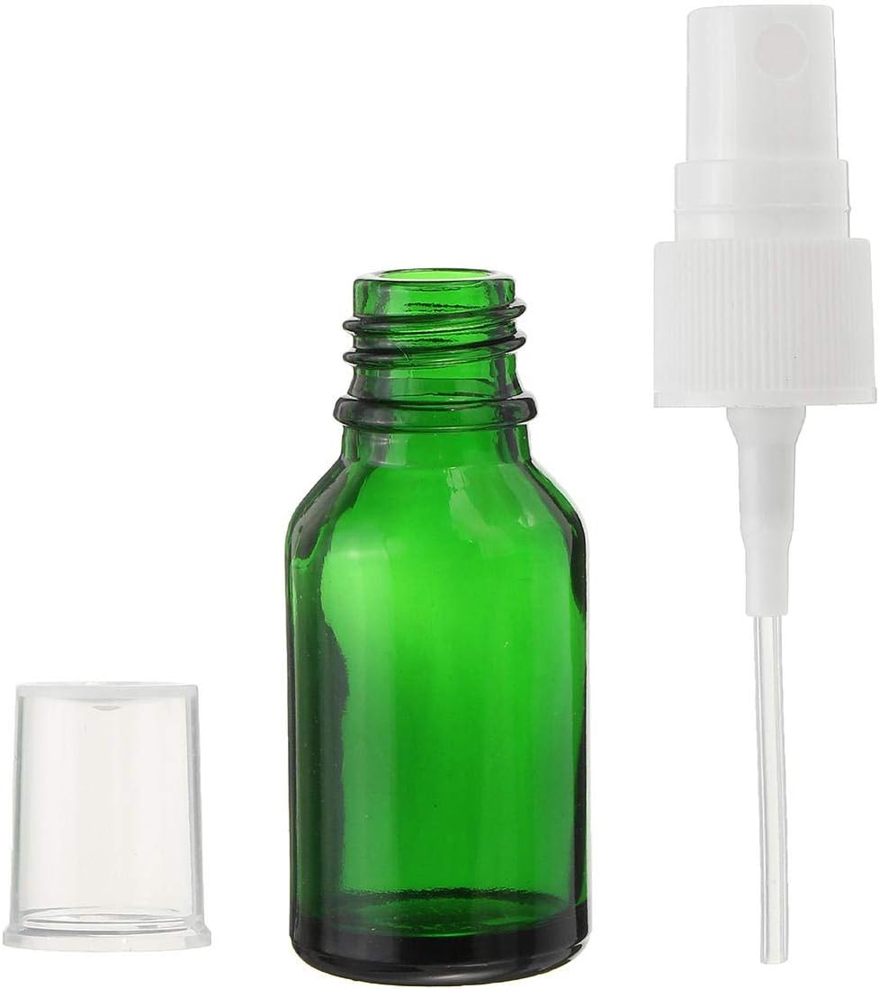 15/30/50Ml Mini Green Spray Bottle Sprayer Refillable Container W/Drop & Spray for Aromatherapy Perfume Essential Oi Travel, (Color : #3) - 2 image number 6