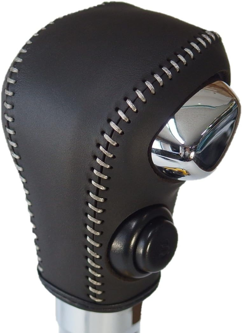 Tricolor EX MH35/55 Wagon R MA36 Solio Red and Black Leather X Red Stitching 3S-36 DIY Shift Knob Genuine Leather Replacement Kit 1BK3S36R1B1R