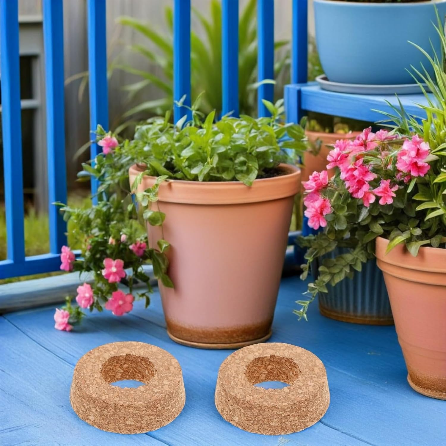 Kisangel Cork Lids for Glass Planter Hydroponic Plant 6Pcs Light Brown Wooden Tapered Cork Plugs for Micro Landscape Terrarium Easy Water Management for Home Office D&eacute;cor image number 5